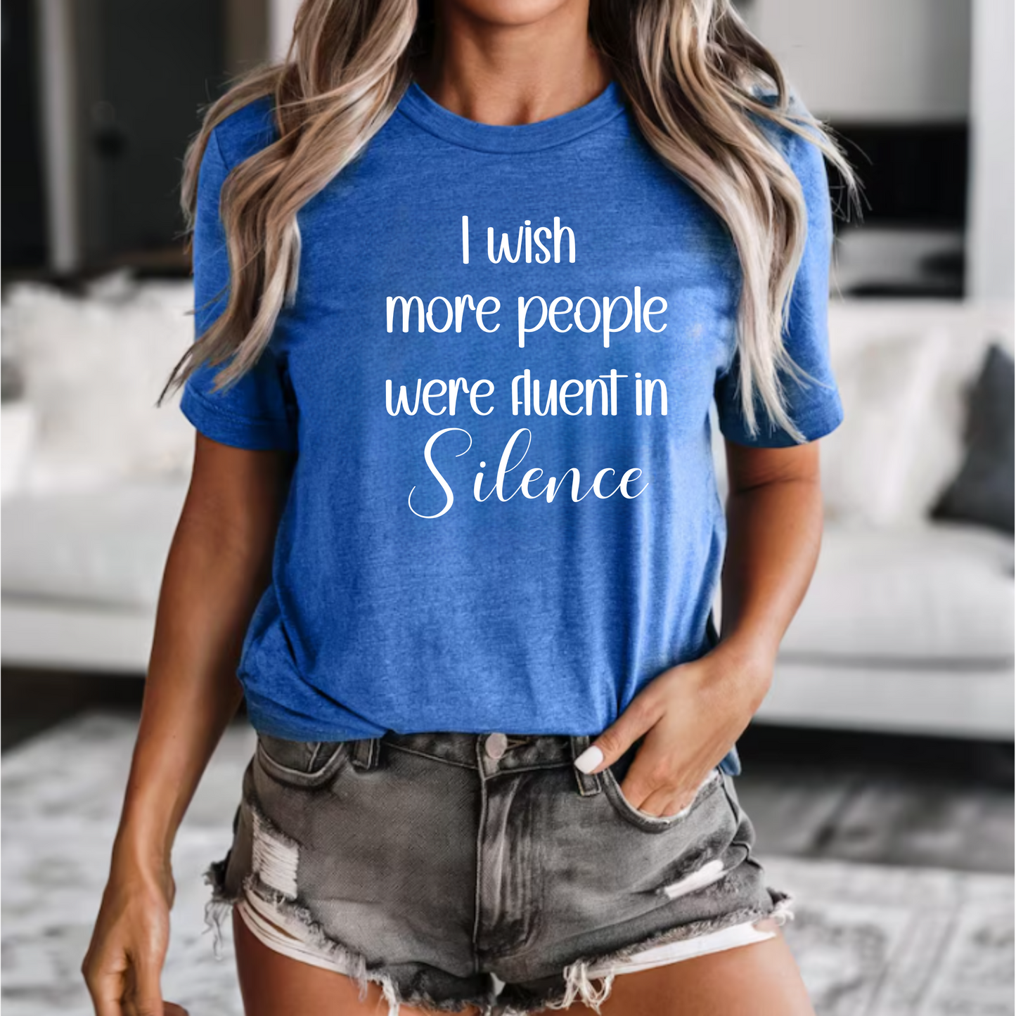 'I wish more people were fluent in silence' Tee