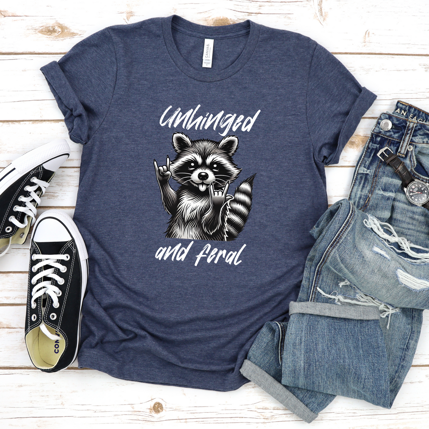 Raccoon Unhinged Unisex Tee