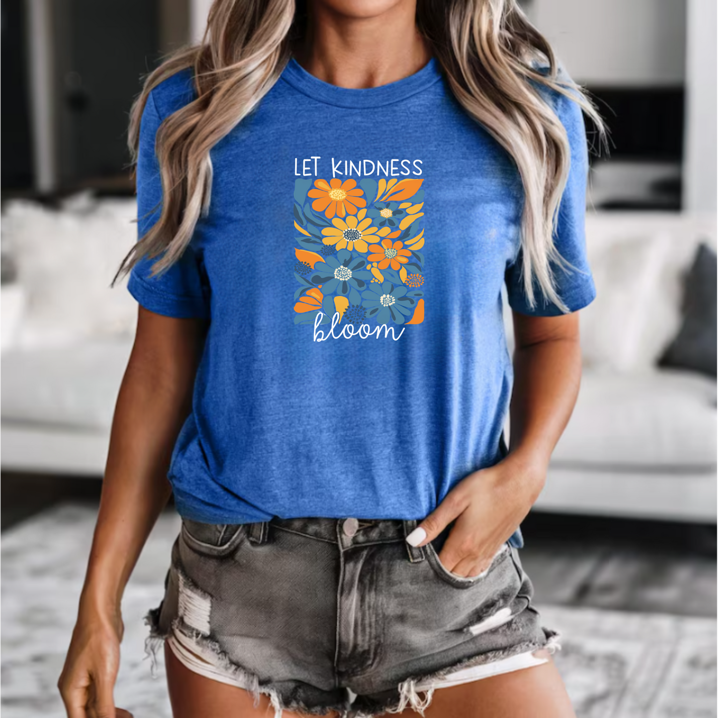 Floral Tee Let Kindness Bloom Shirt
