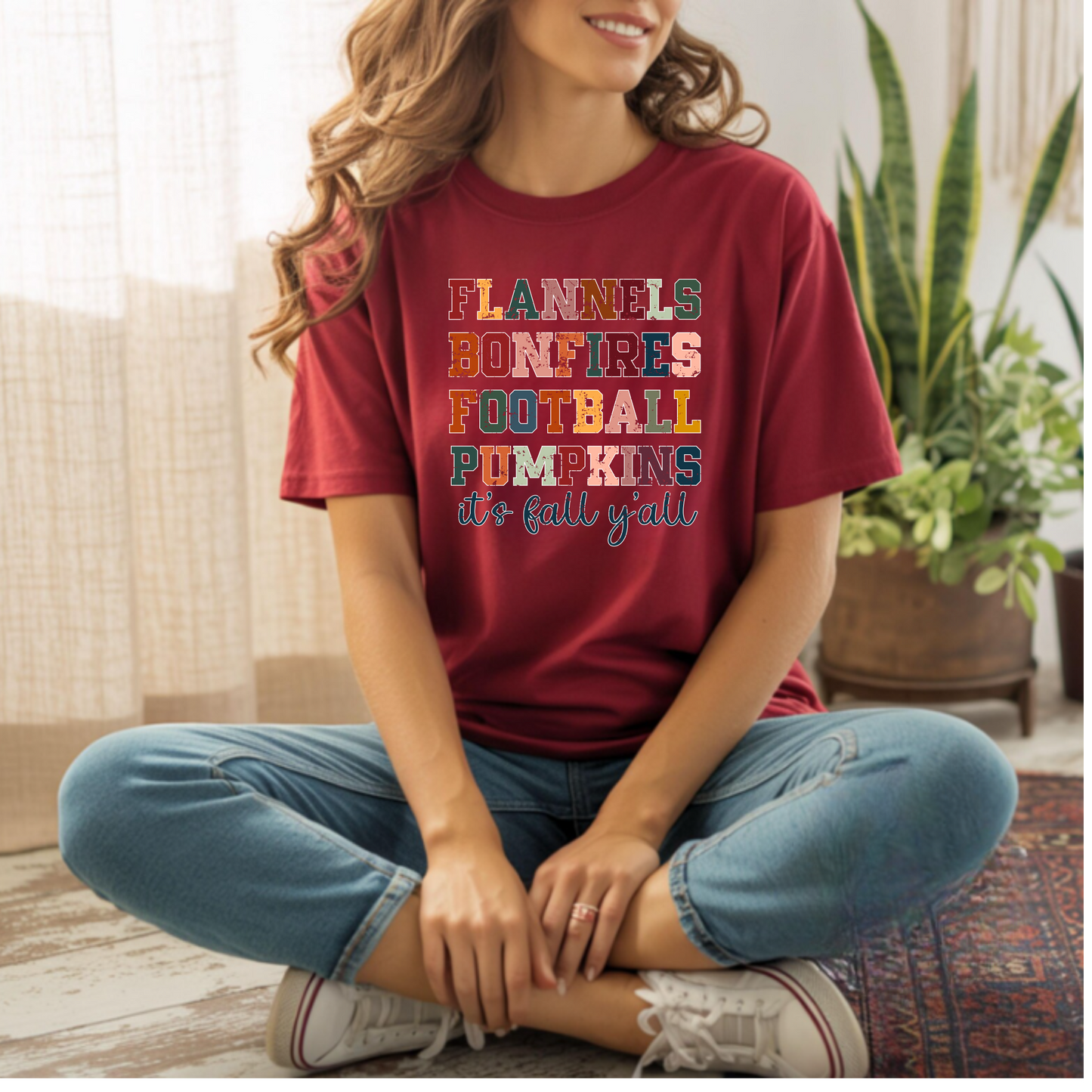 Fall Vibes Unisex T-Shirt - flannels, bonfires, football, pumpkins
