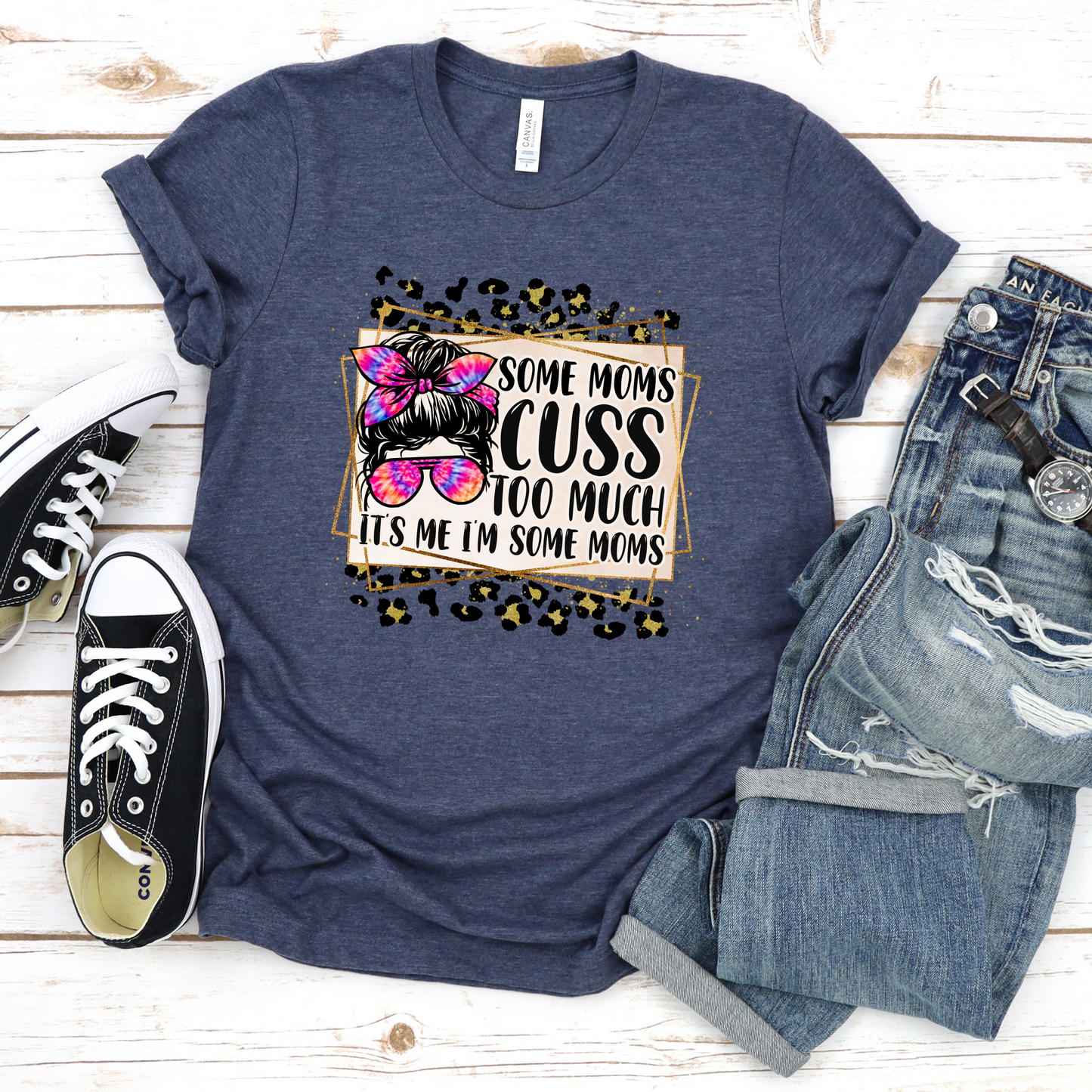Funny Mom Unisex Tee - Some Moms Cuss Too Much