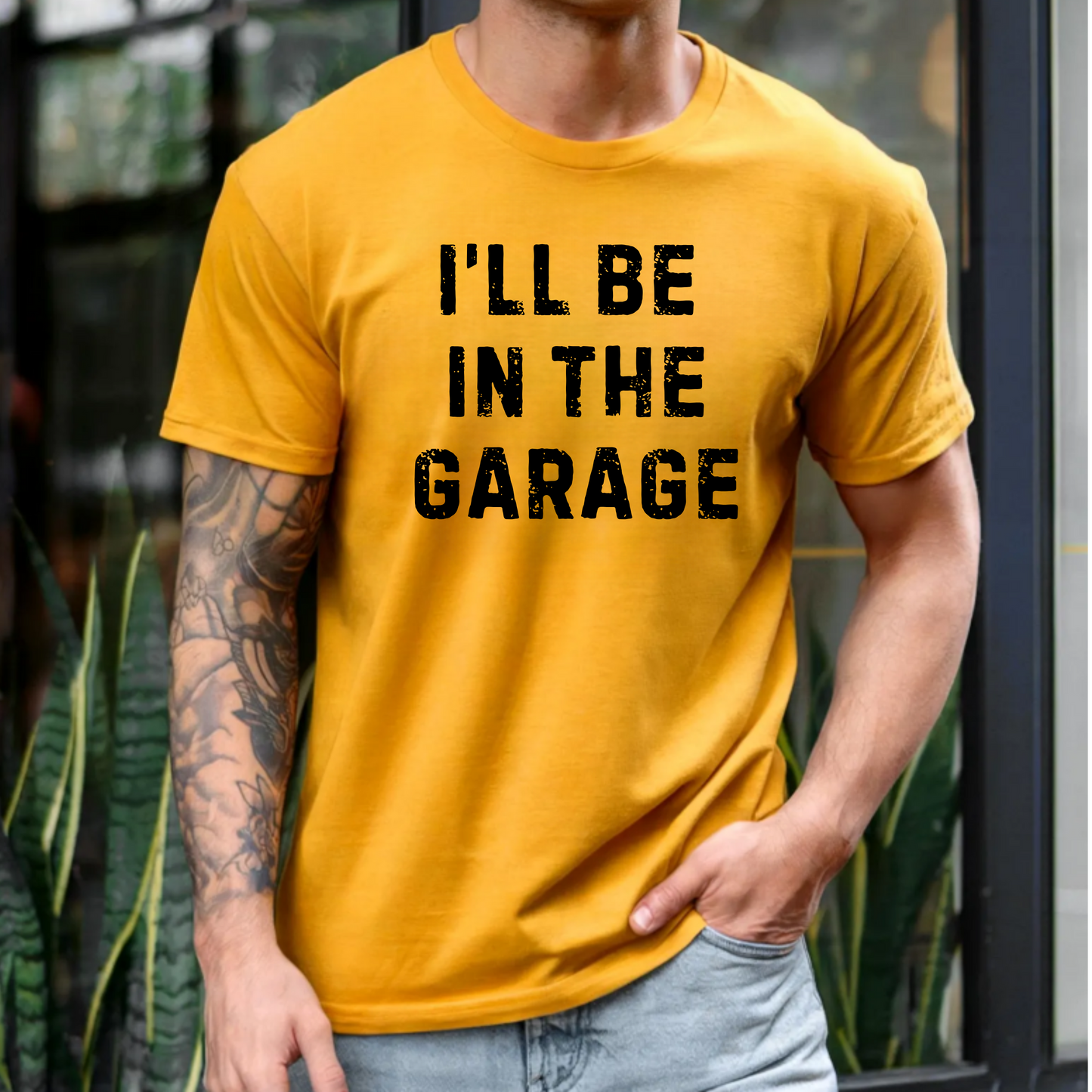I'll be in the garage Men's Tee Shirt