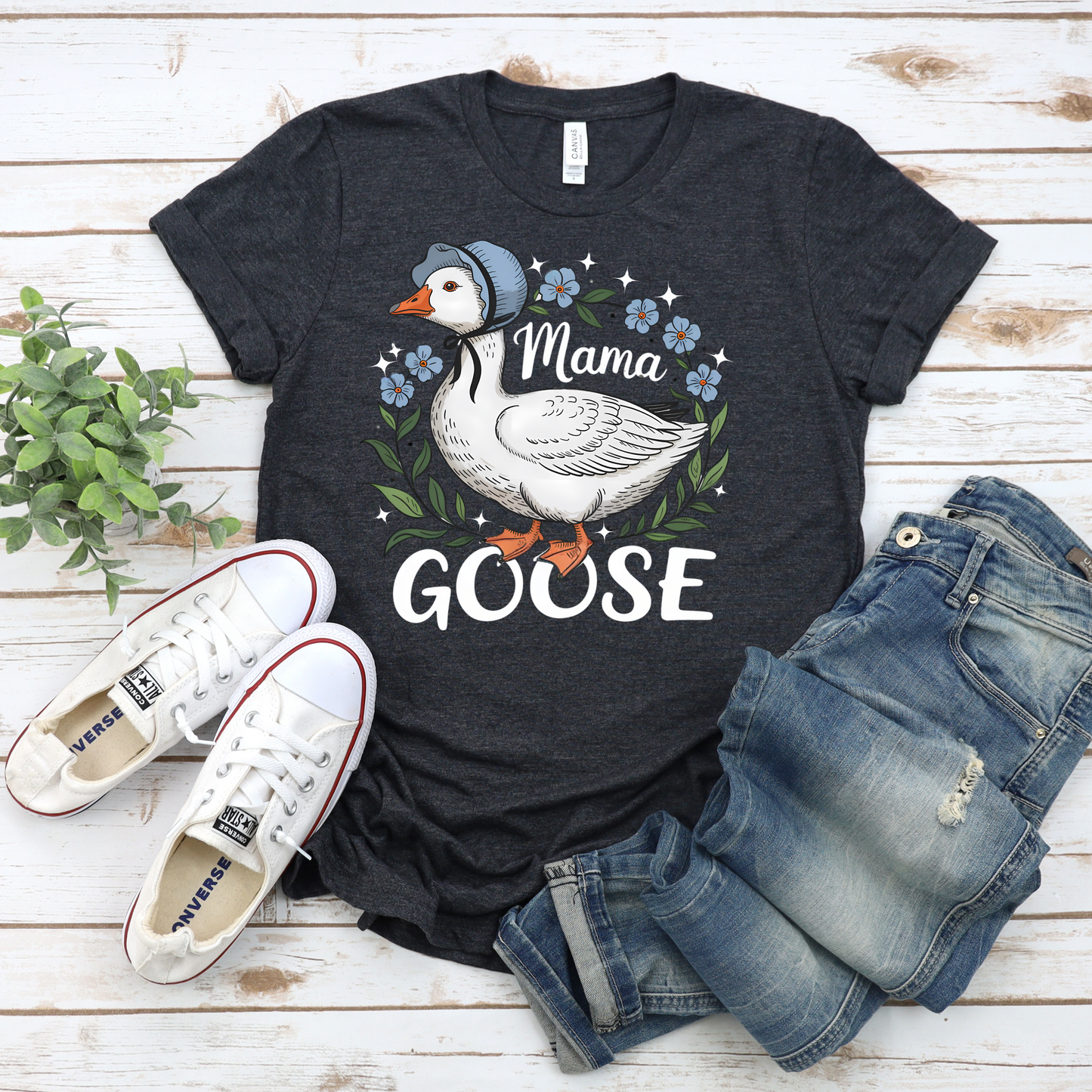 Mama Goose Unisex Jersey Tee – Cute Family Shirt for Moms