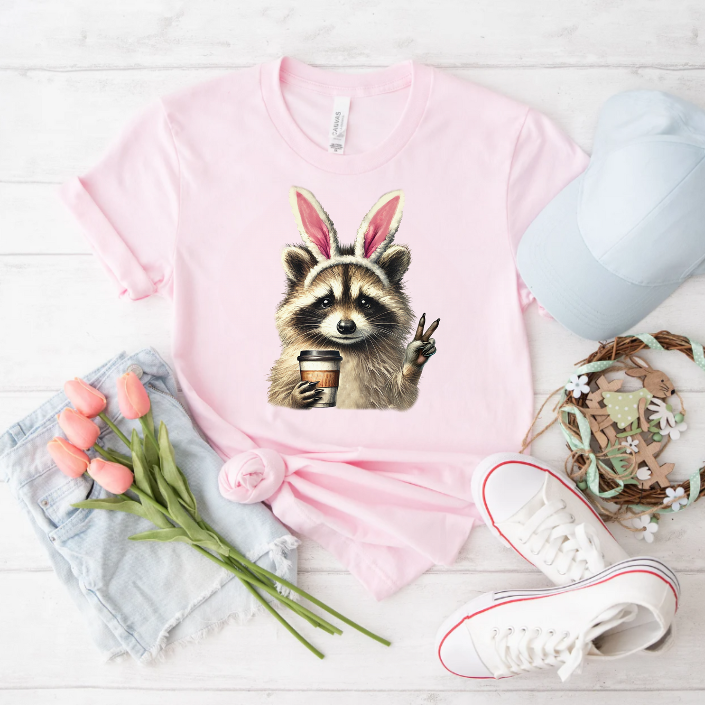 Easter Raccoon Tee