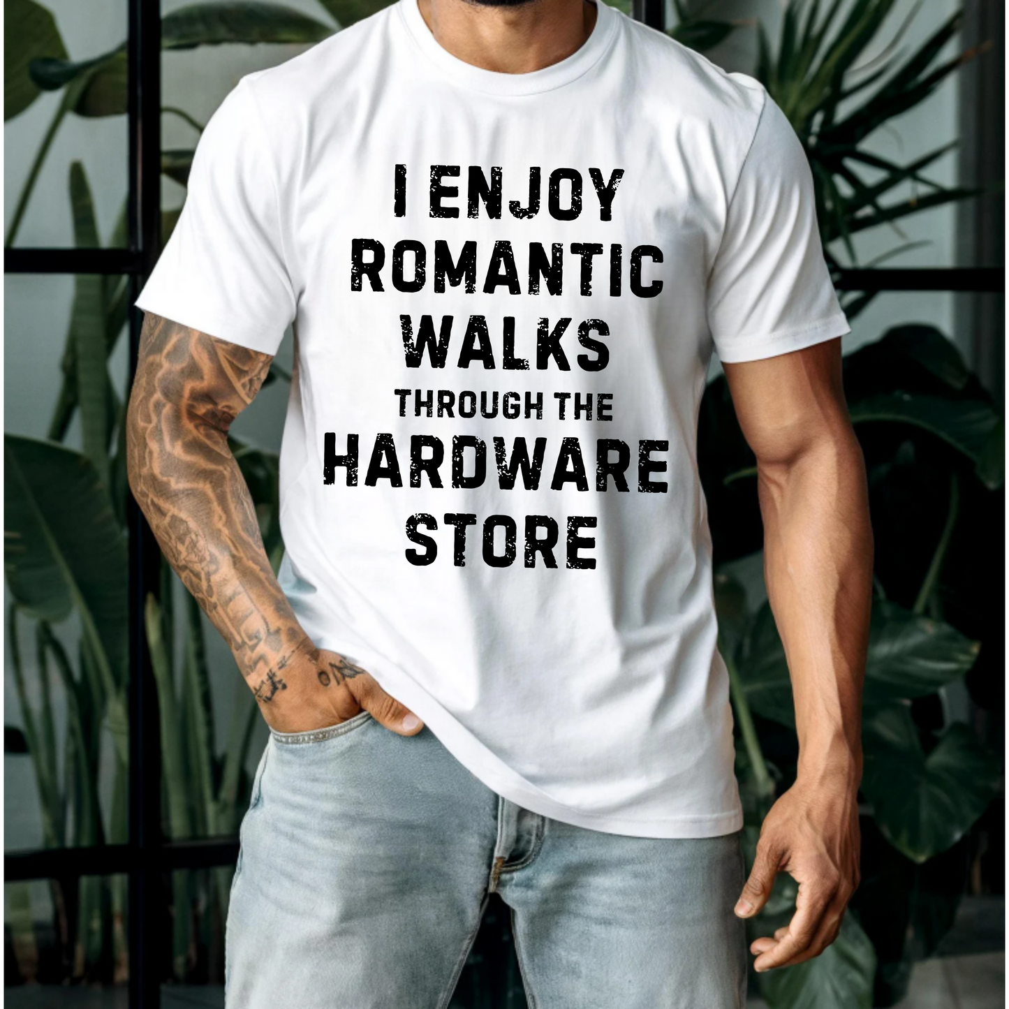 Mens Shirt Romantic Hardware Store Walks Tee