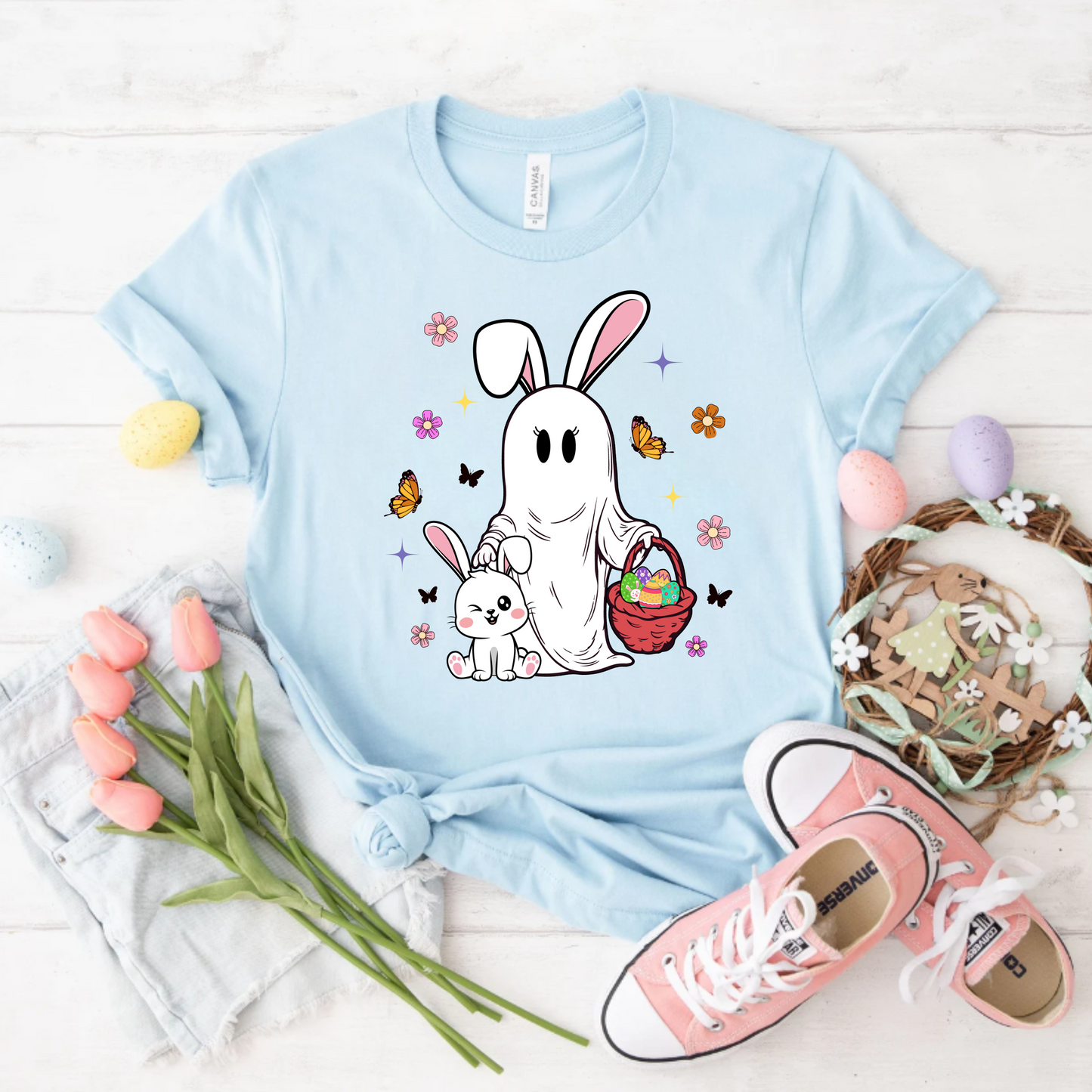 Ghost Easter Bunny Tee