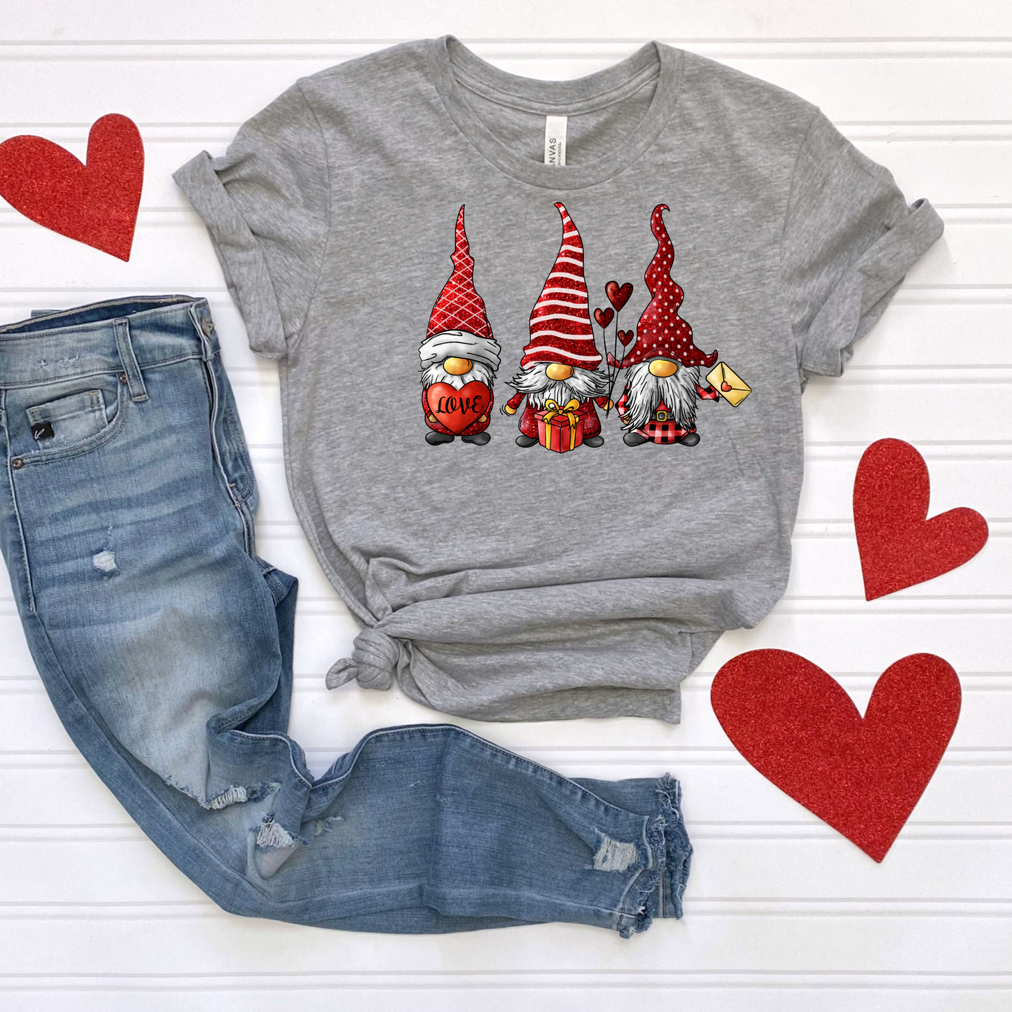 Valentines Day Gnomes Tee