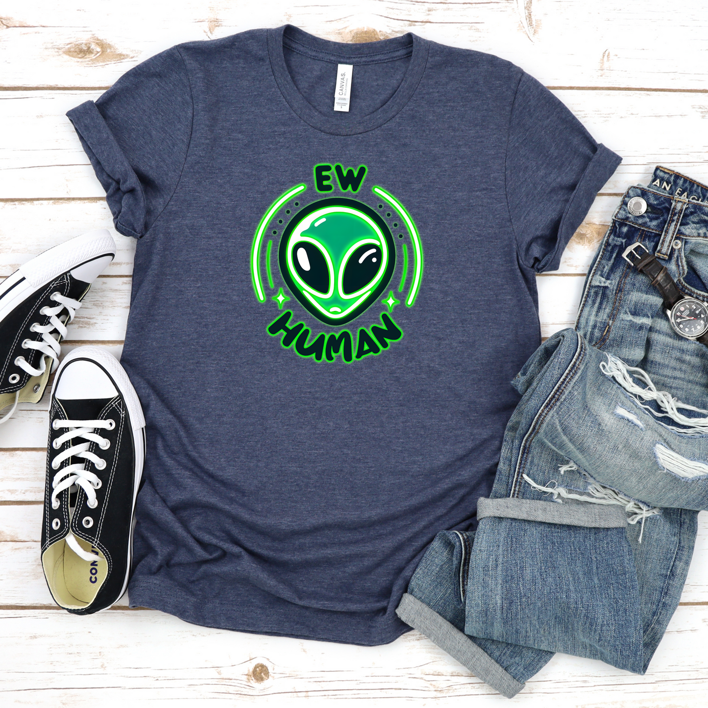Alien-Ew human Tee