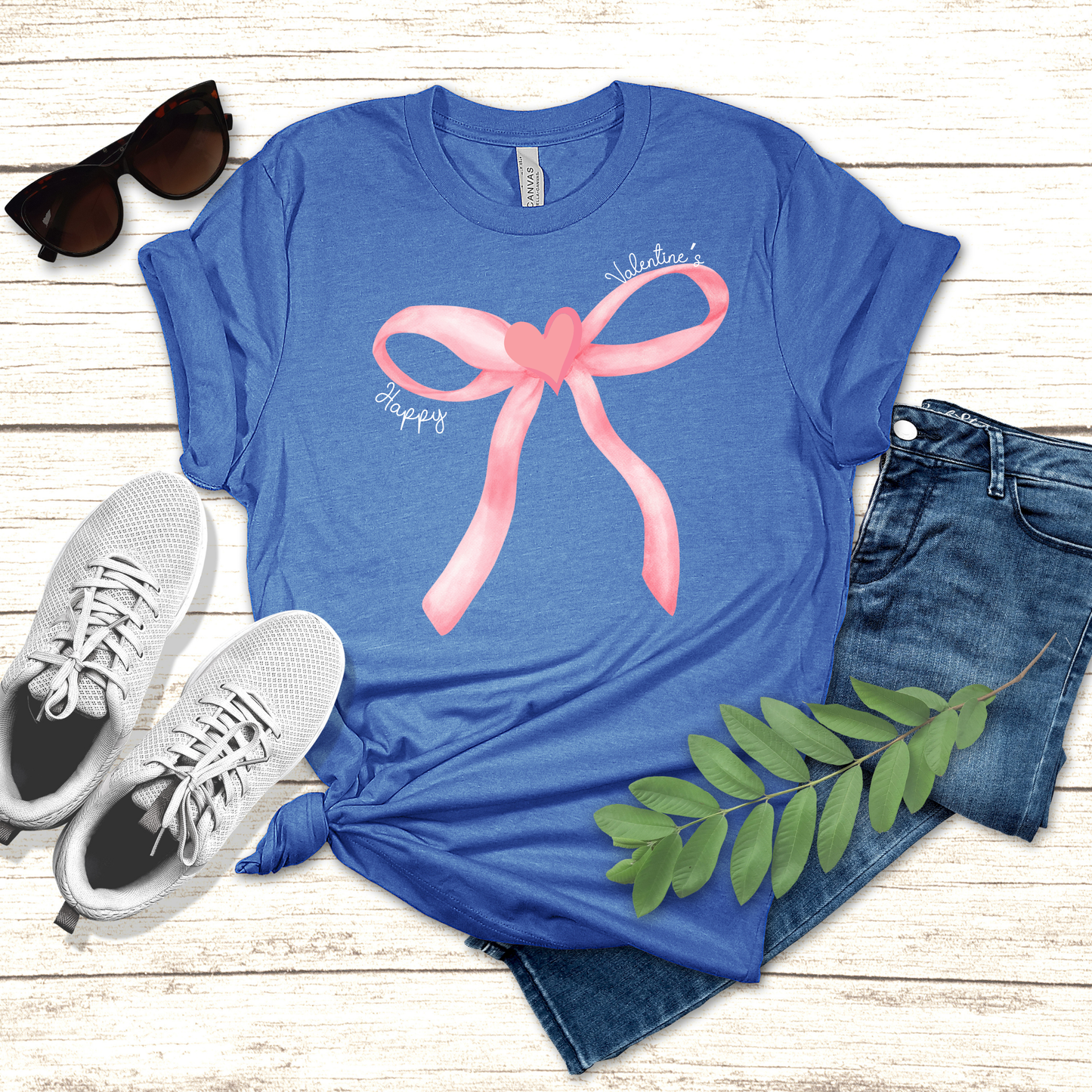 Valentine's Day Coquette Bow Tee