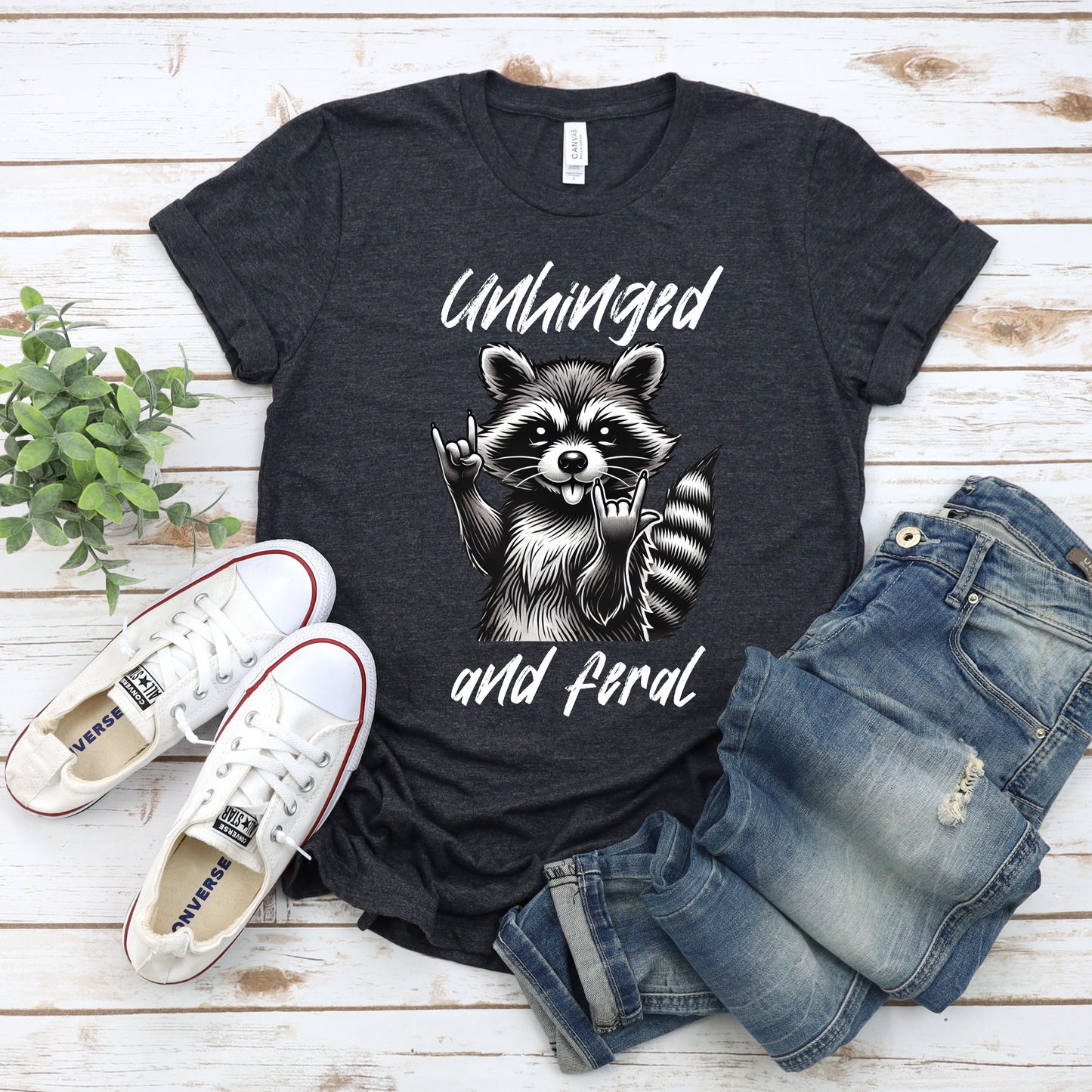 Raccoon Unhinged Unisex Tee