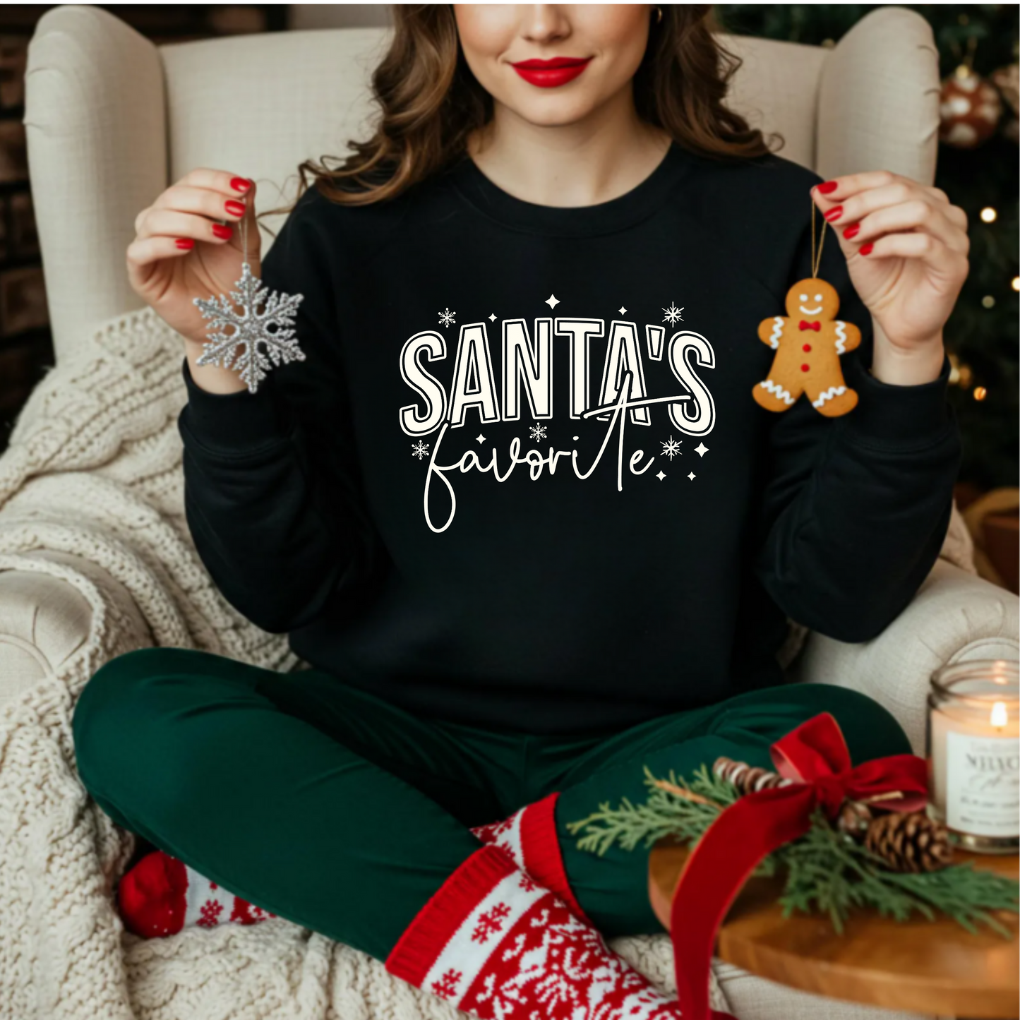 Christmas Santa's Favorite Crewneck Sweatshirt