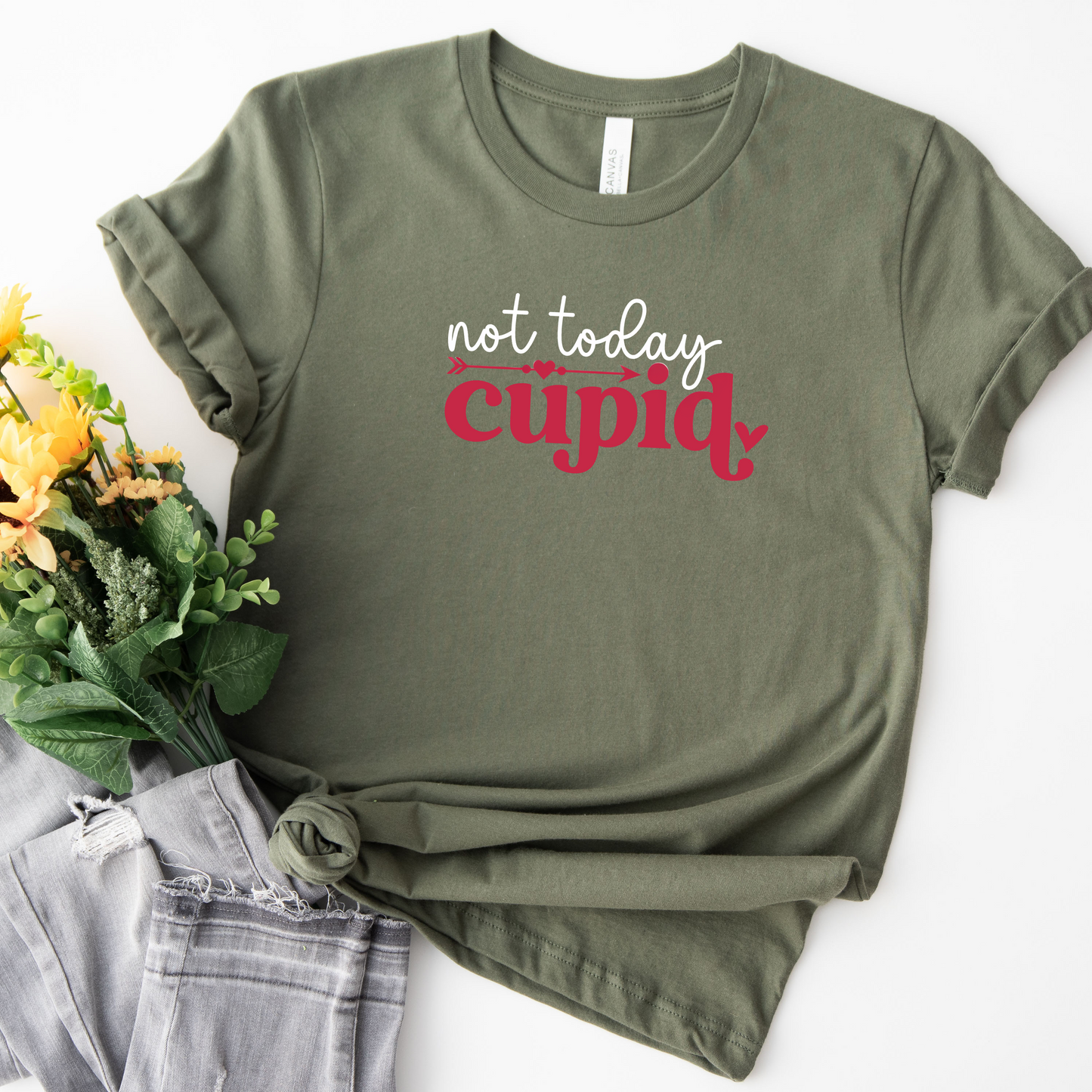 Not today cupid Valentines Day T-Shirt