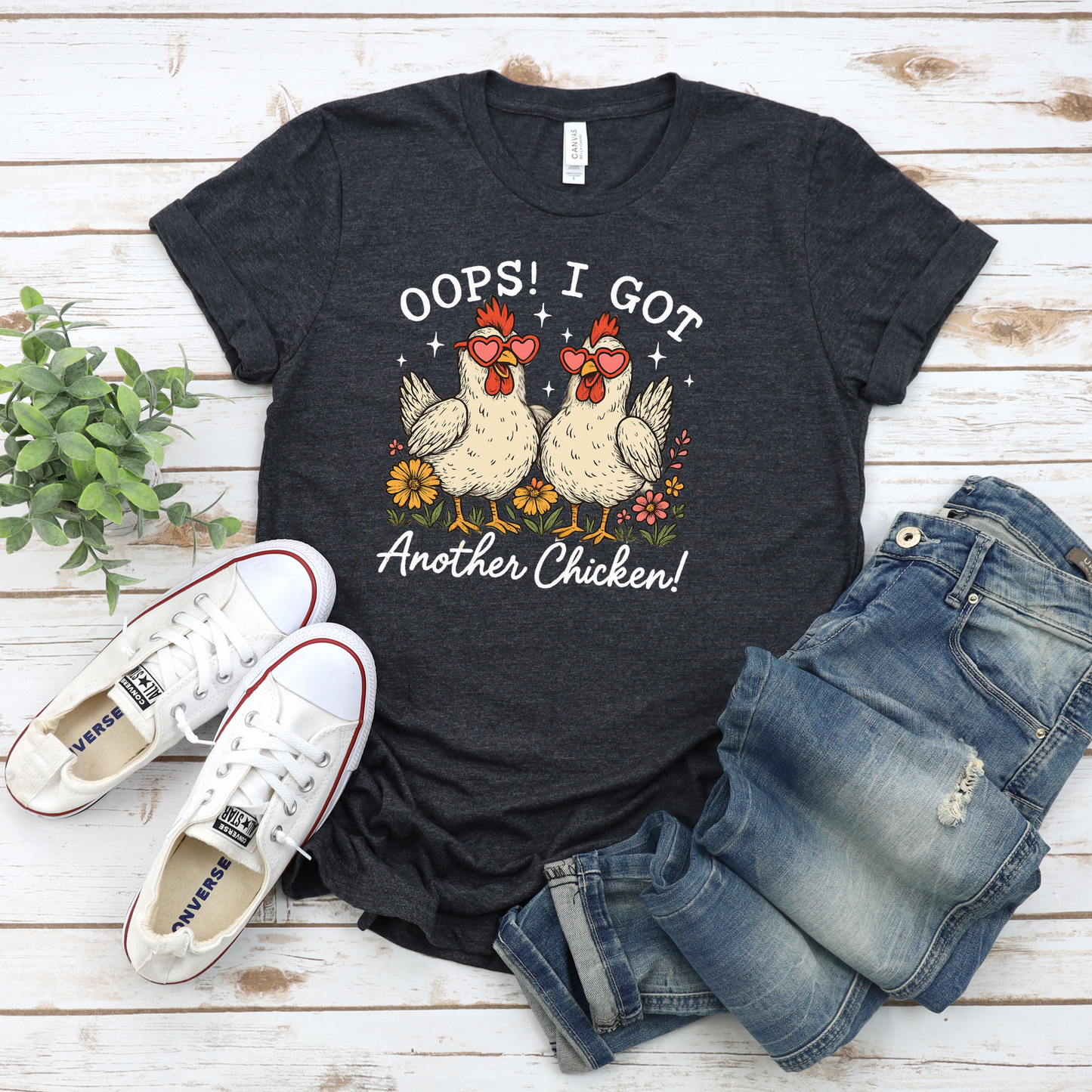 Funny Chicken Lovers Unisex Tee - 'Oops! I Got Another Chicken!'