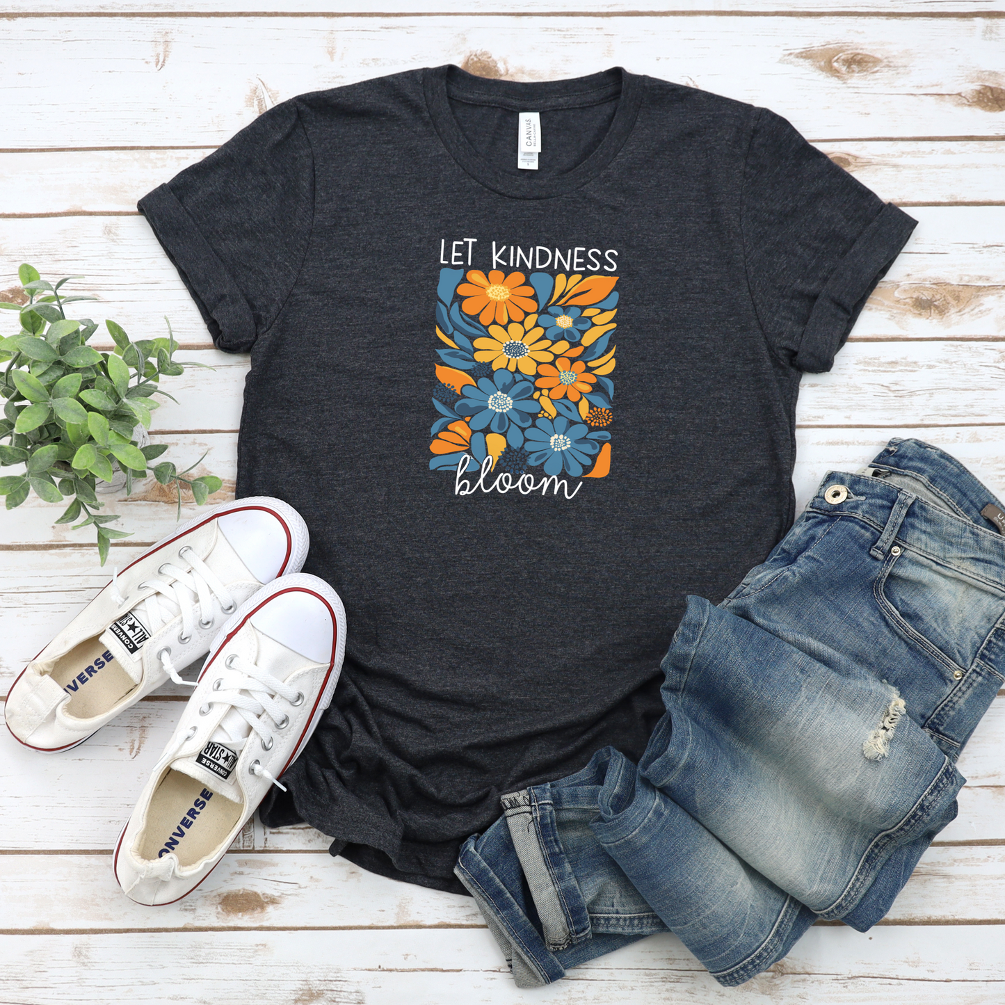 Floral Tee Let Kindness Bloom Shirt