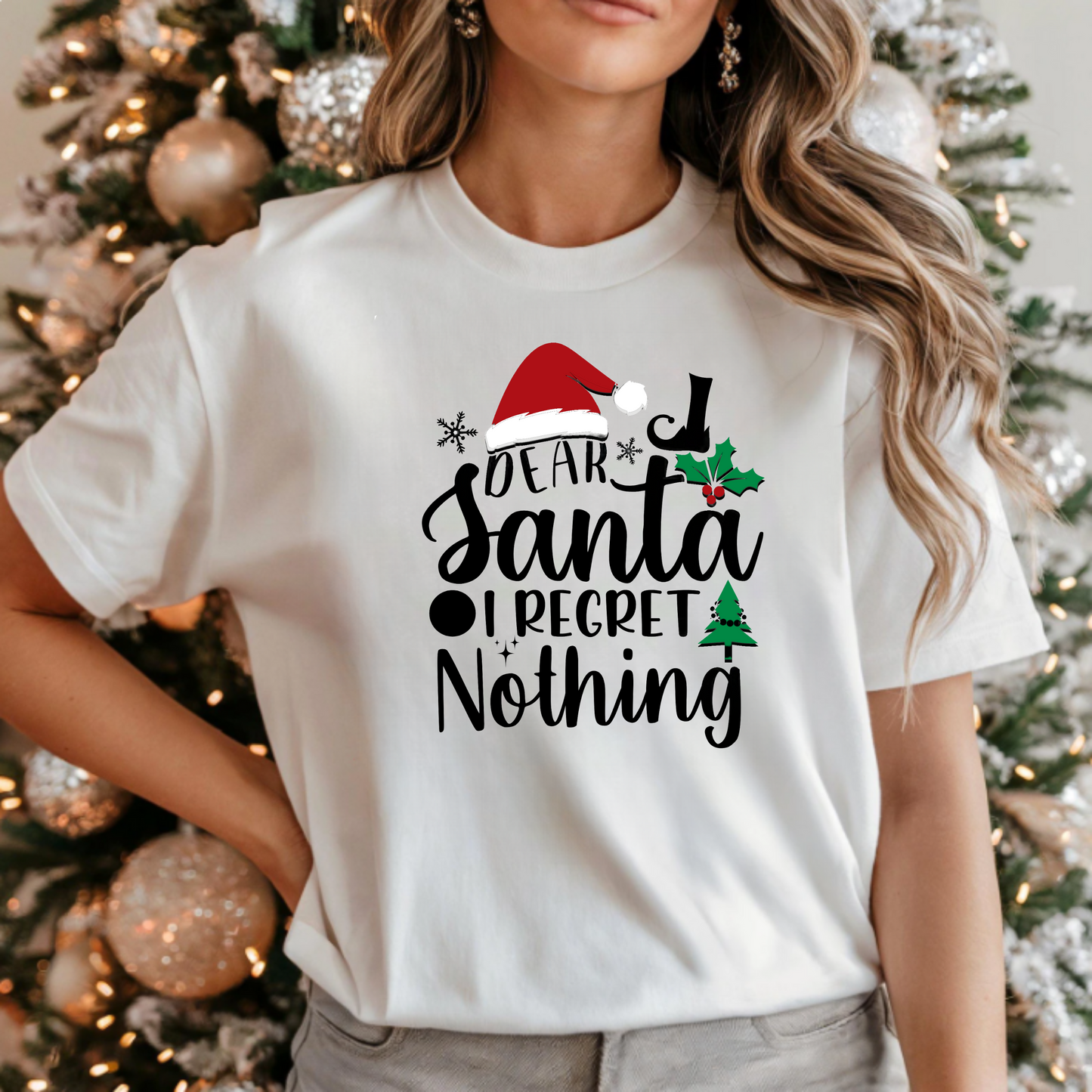Christmas Dear Santa I Regret Nothing T-Shirt
