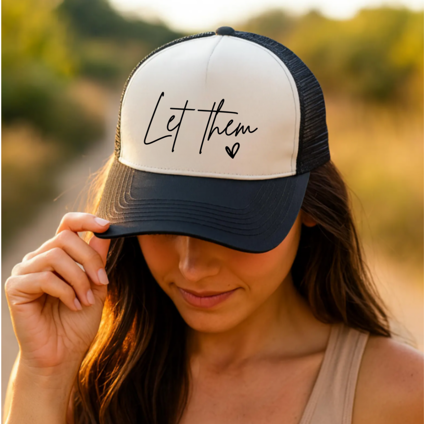 Let Them Trucker Cap - Casual Sun Hat, Perfect Gift for Summer, Outdoor Adventures, Father's Day, Men's Accessories, Trendy Sportswear