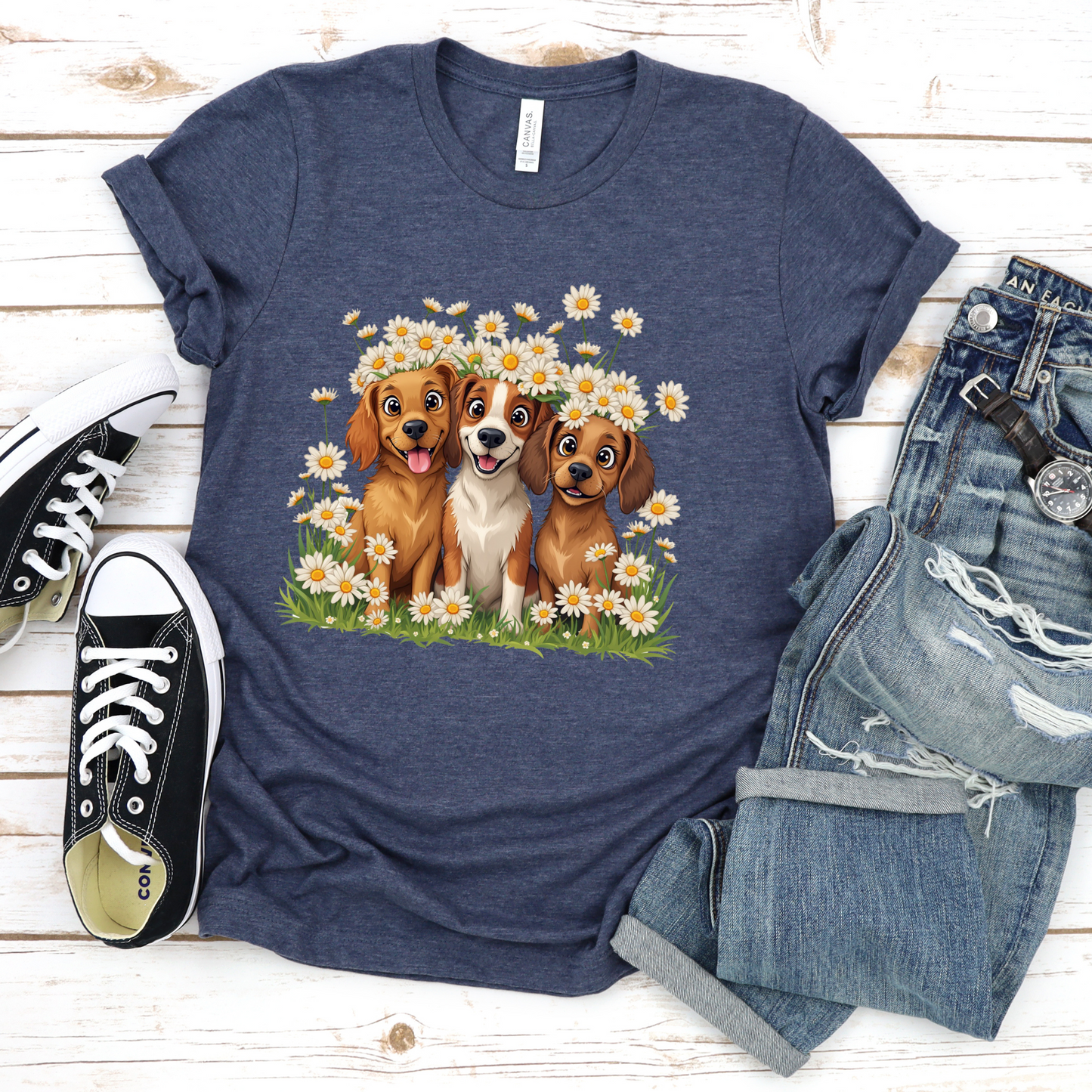 Dog Floral Tee