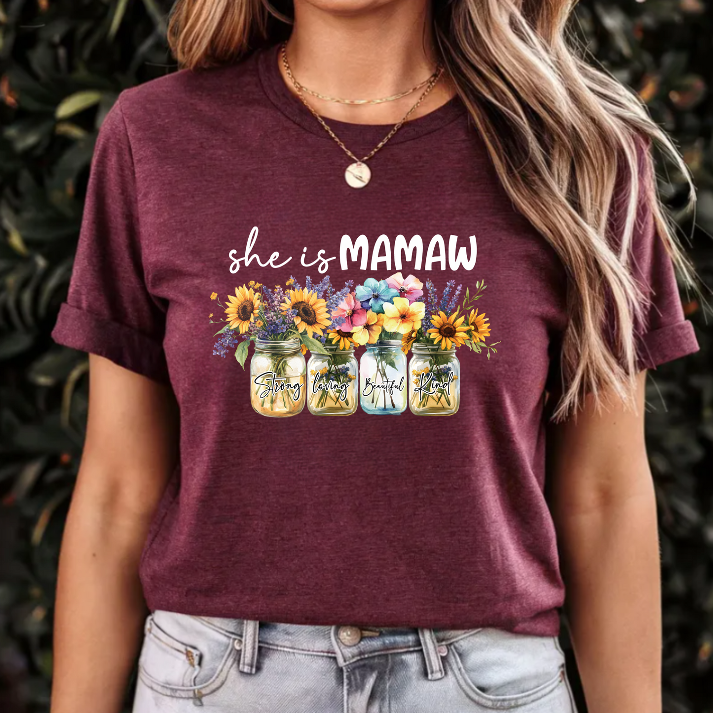 Floral Tee - Mamaw Design