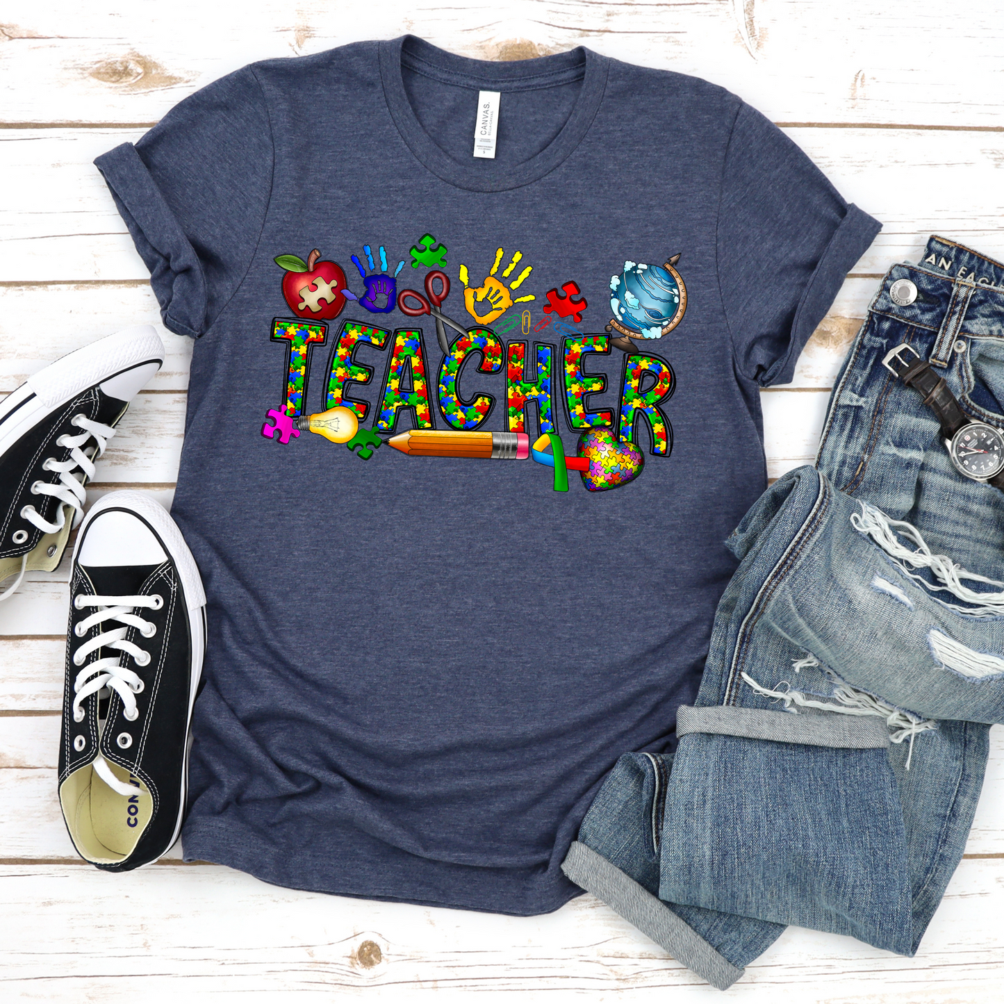 Autism Teacher Tee