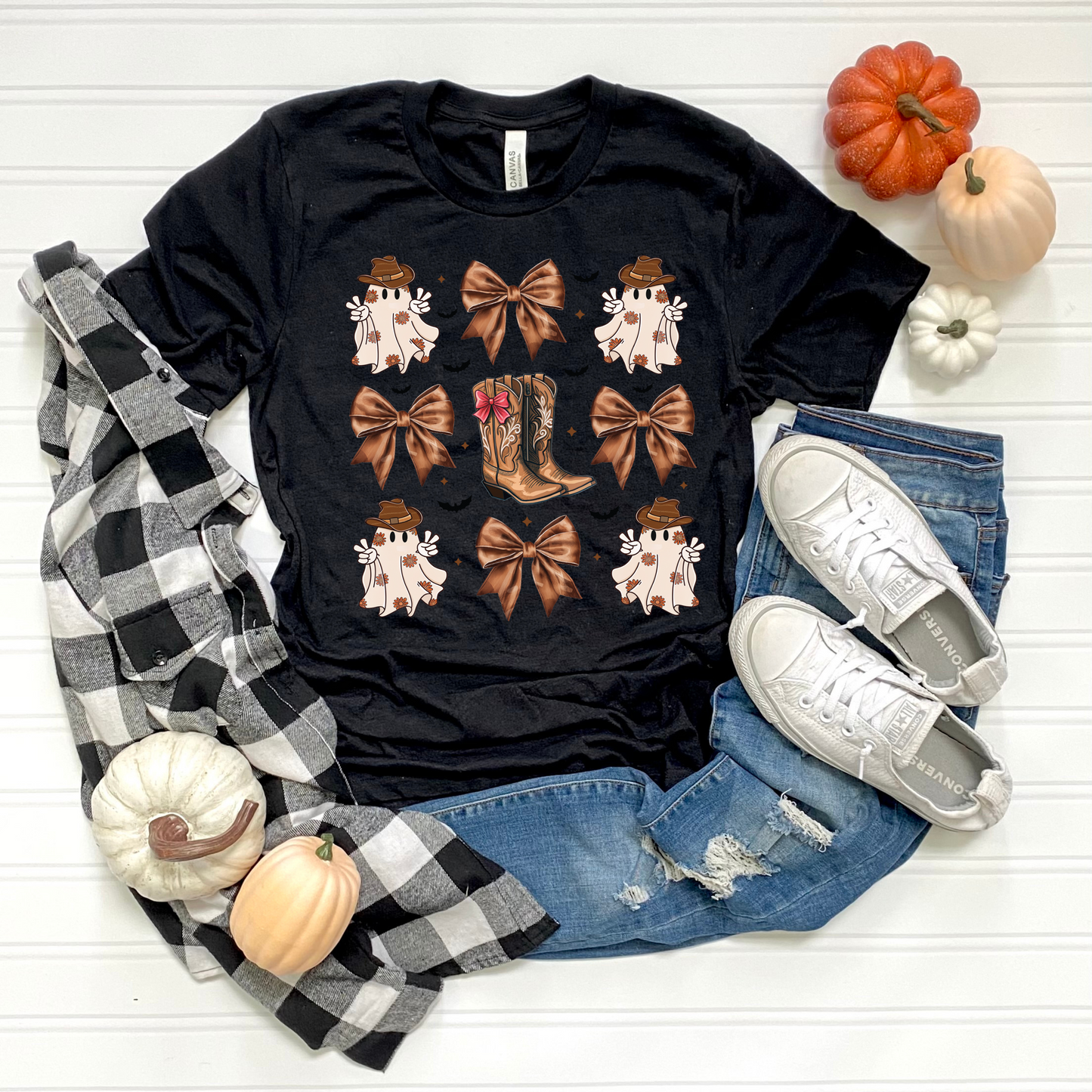 Western Ghosts and Boots Halloween T-Shirt