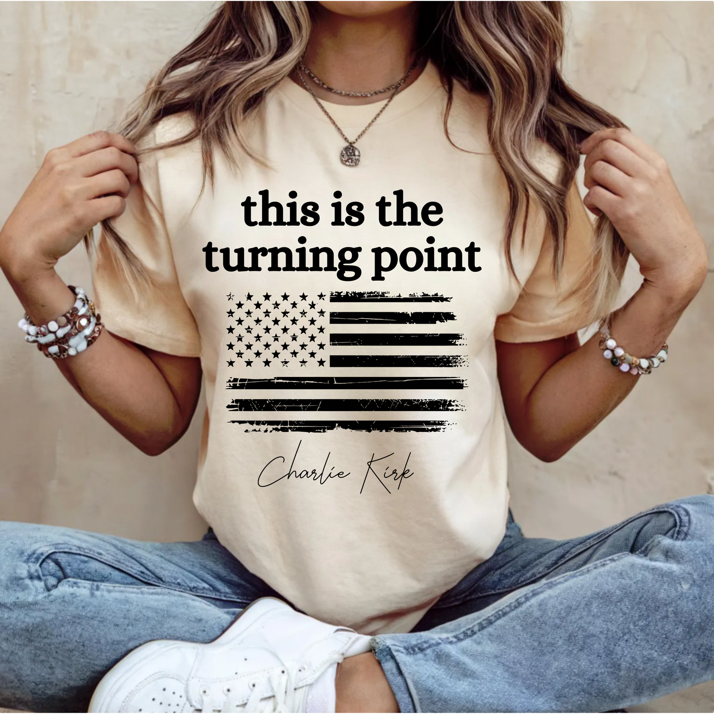 Unisex T-Shirt - 'Turning Point' Charlie Kirk Quote Tee