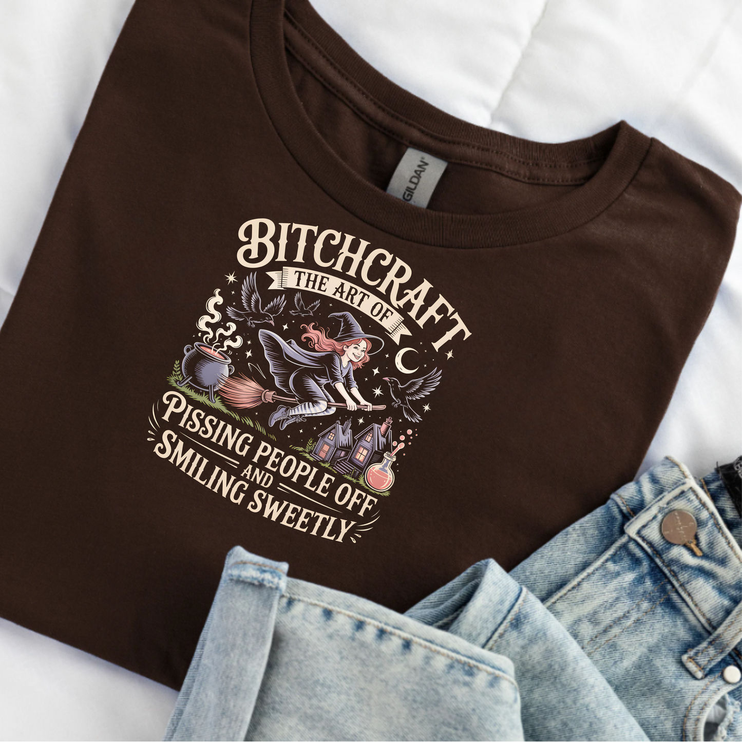 T-Shirt: Bitchcraft - Pissing People Off and Smiling Sweetly