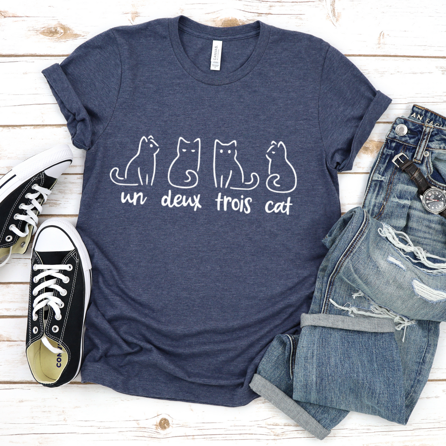 Cat Unisex Tee - un deux troi cat shirt