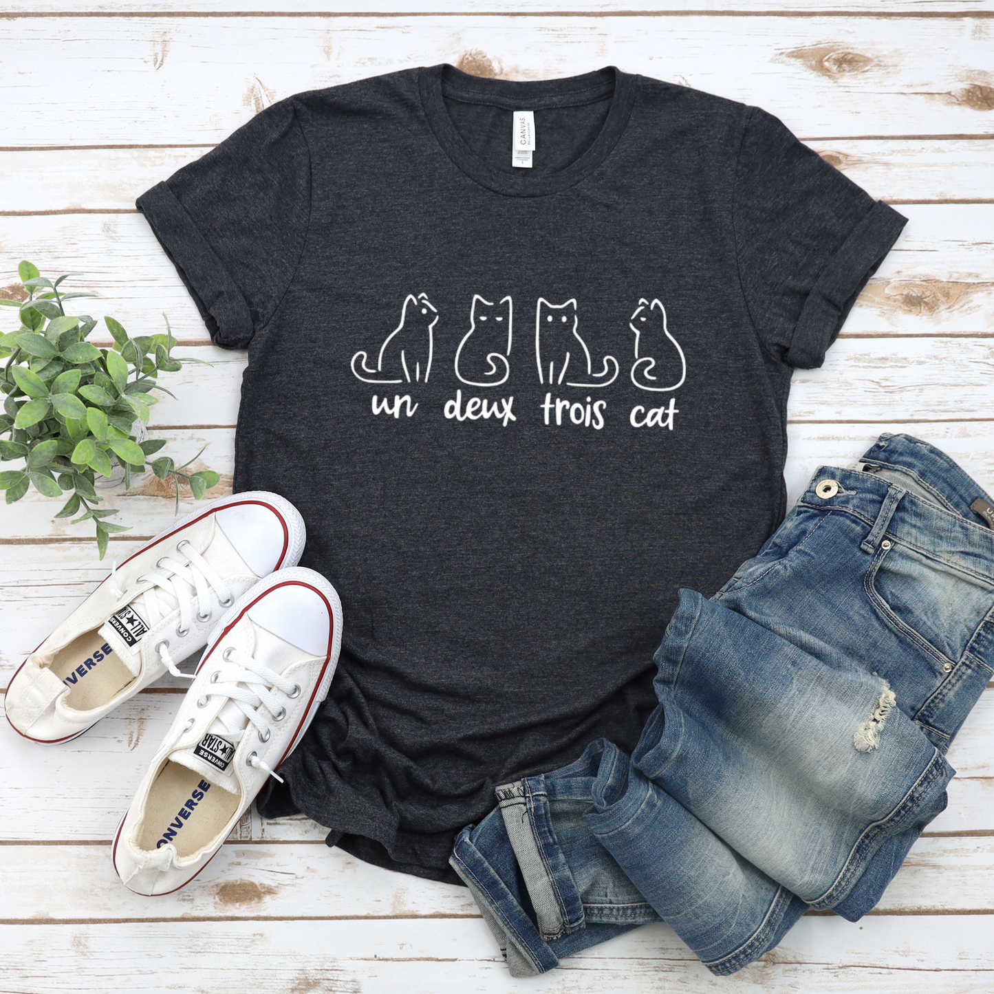 Cat Unisex Tee - un deux troi cat shirt