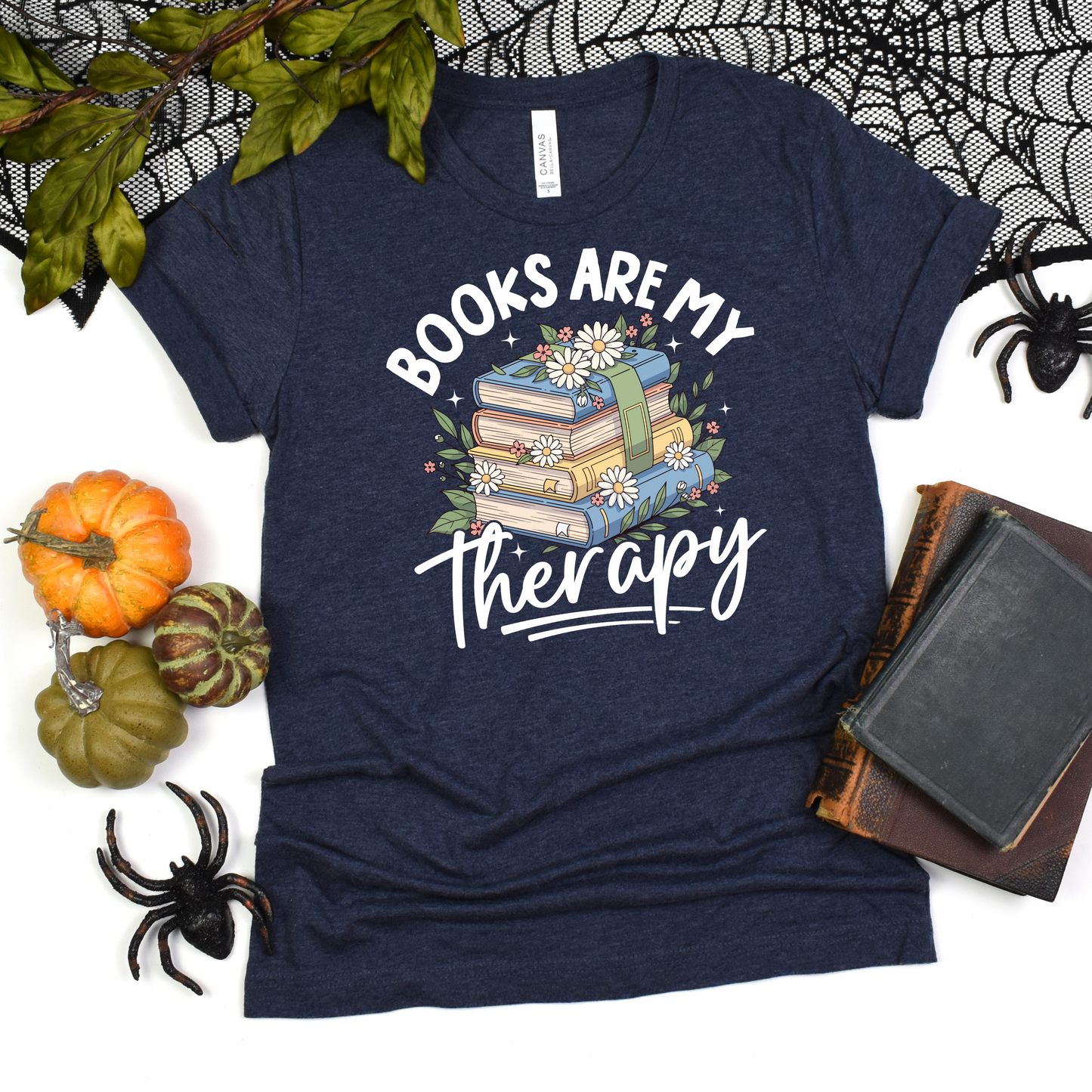 Book Lover Unisex Tee - Books are my therapy