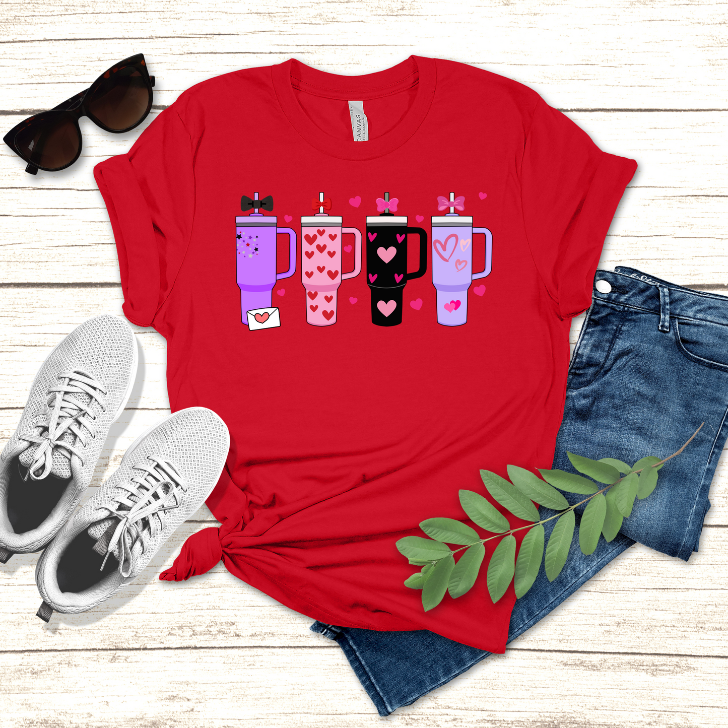 Valentine's Day Stanley tumbler Tee