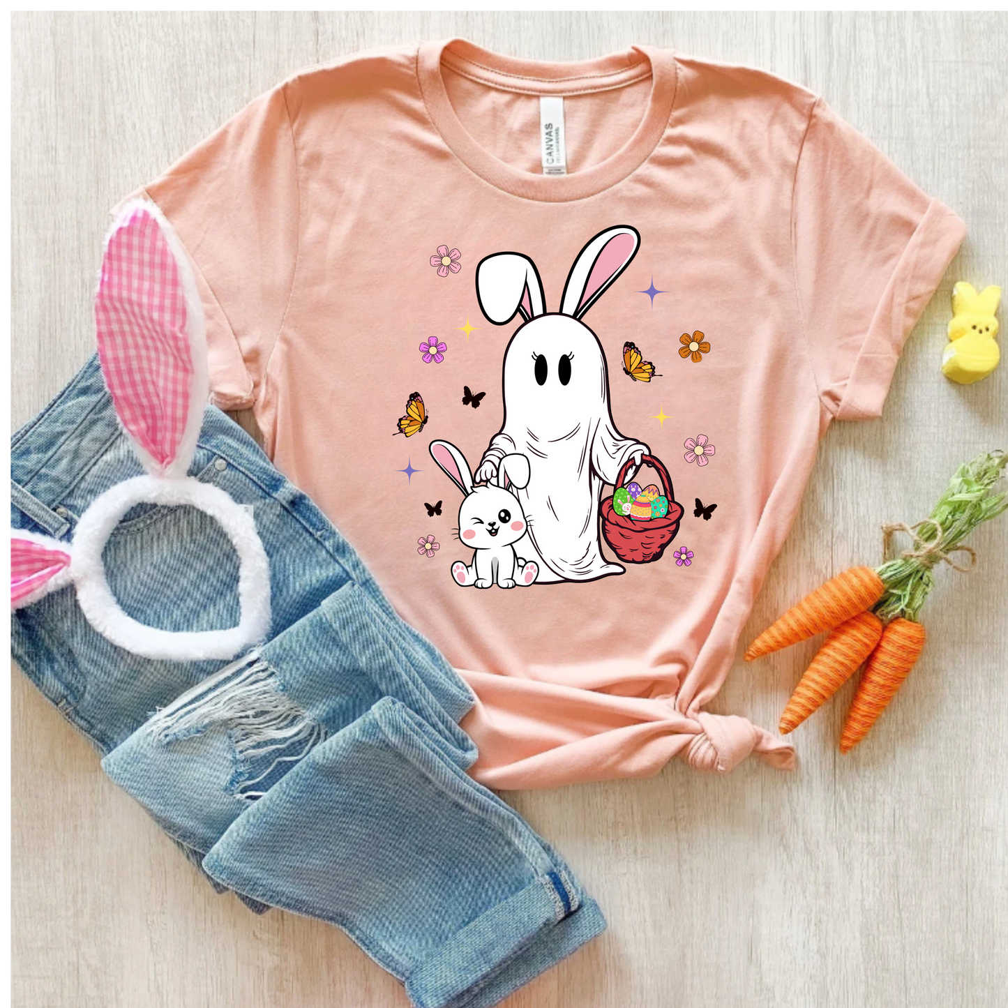 Ghost Easter Bunny Tee