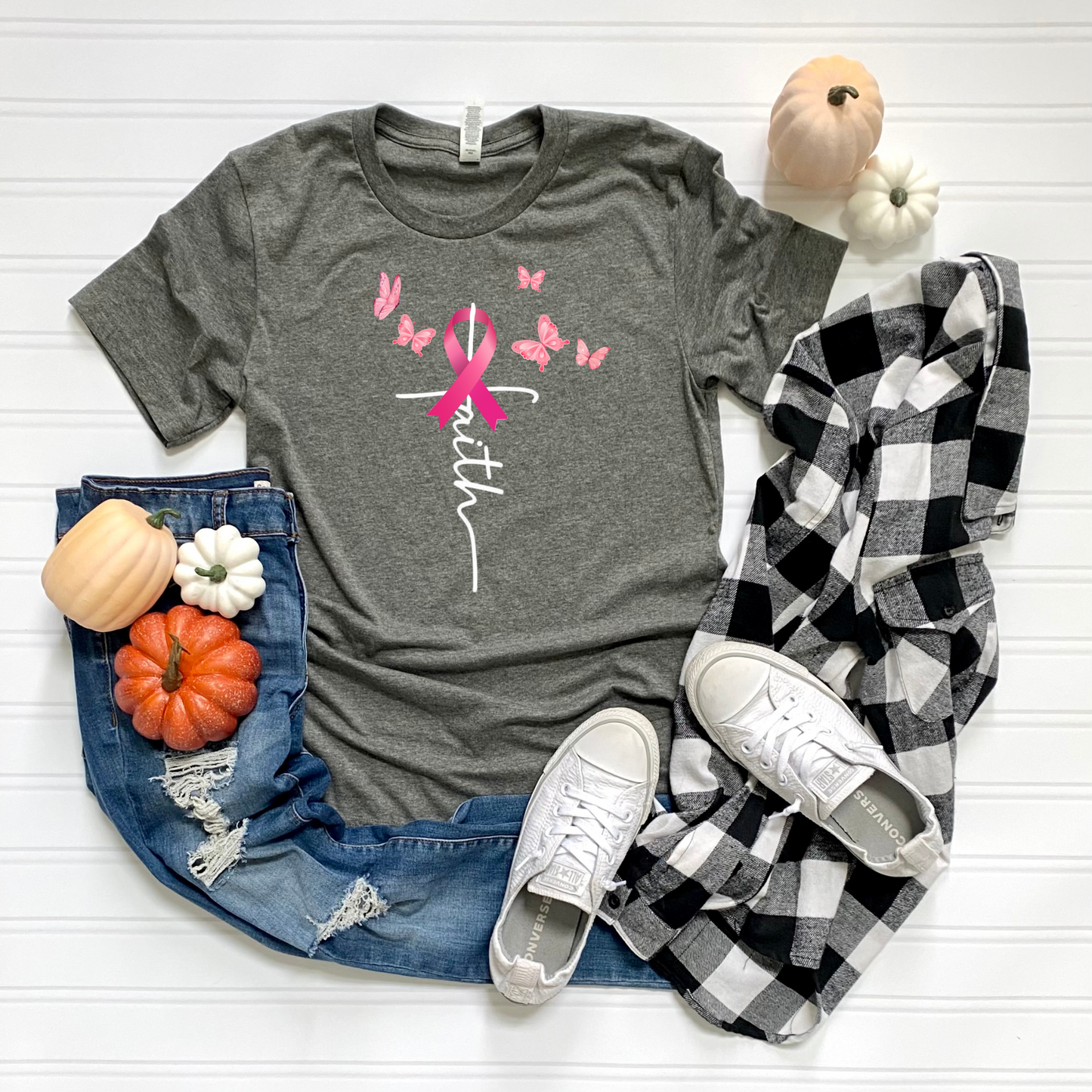 Faith Breast Cancer Awareness T-Shirt