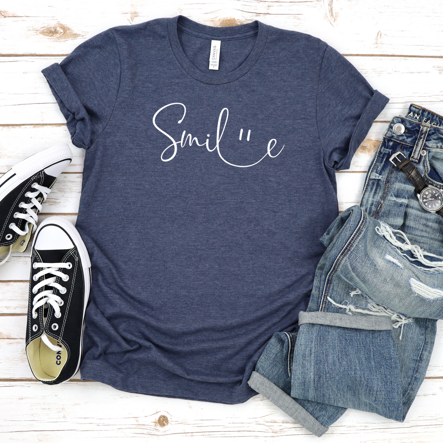 Smiley Face Tee - Unisex Jersey Short Sleeve