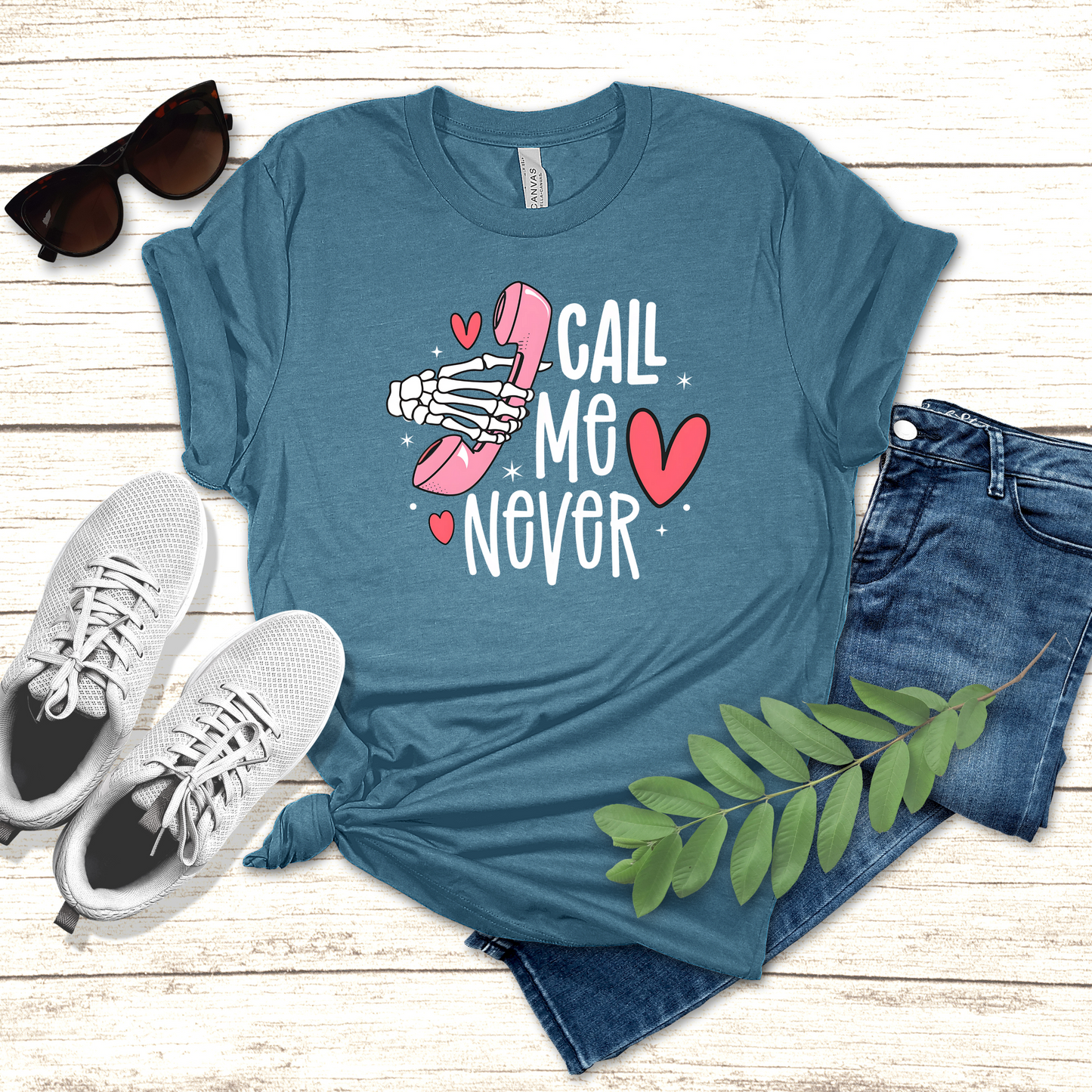 Call me never Valentine's Day T-Shirt