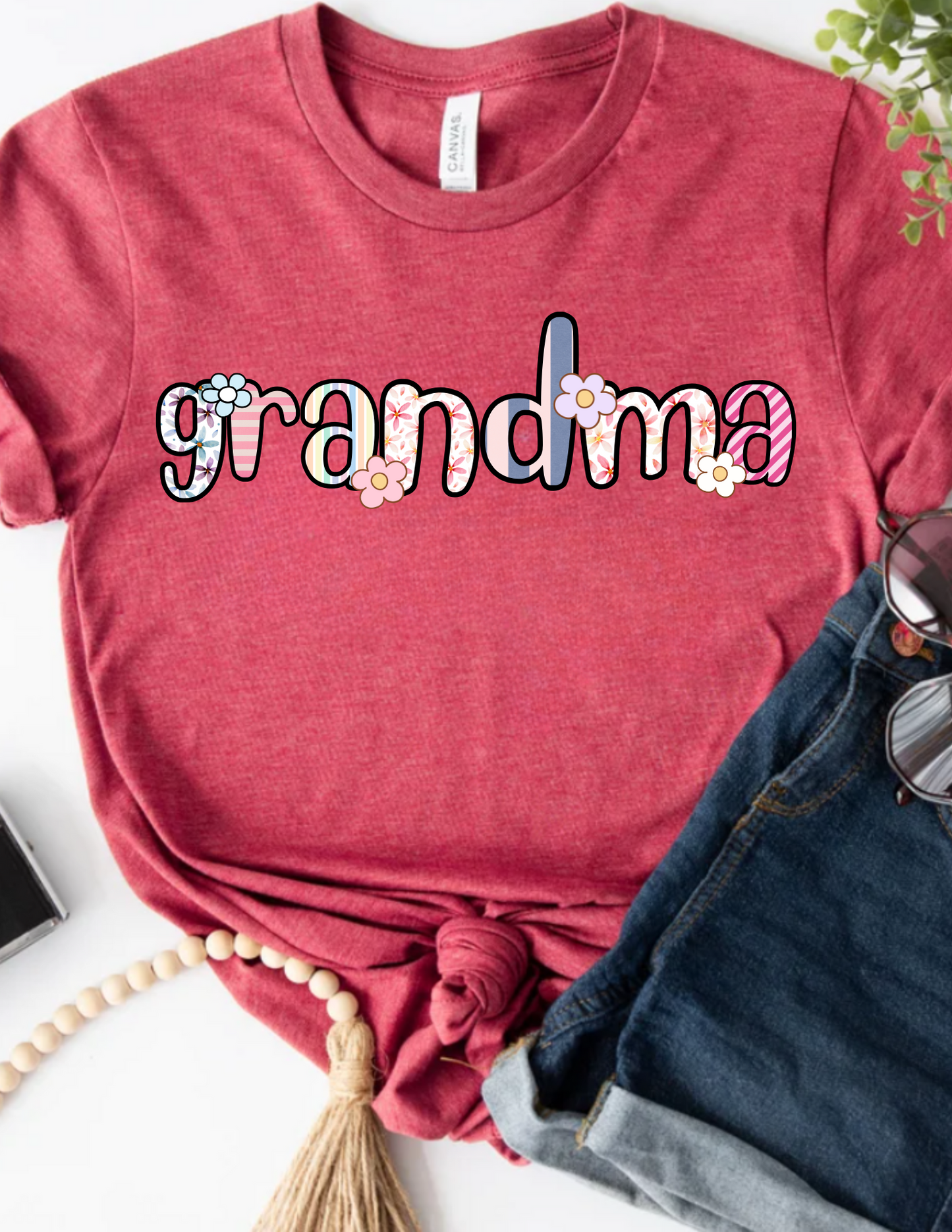 Family Grandma Names Unisex Tee