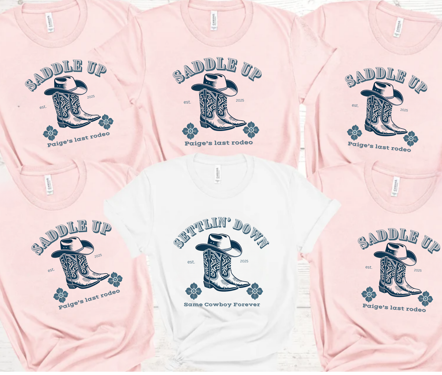 Western Bachelorette Tee Set