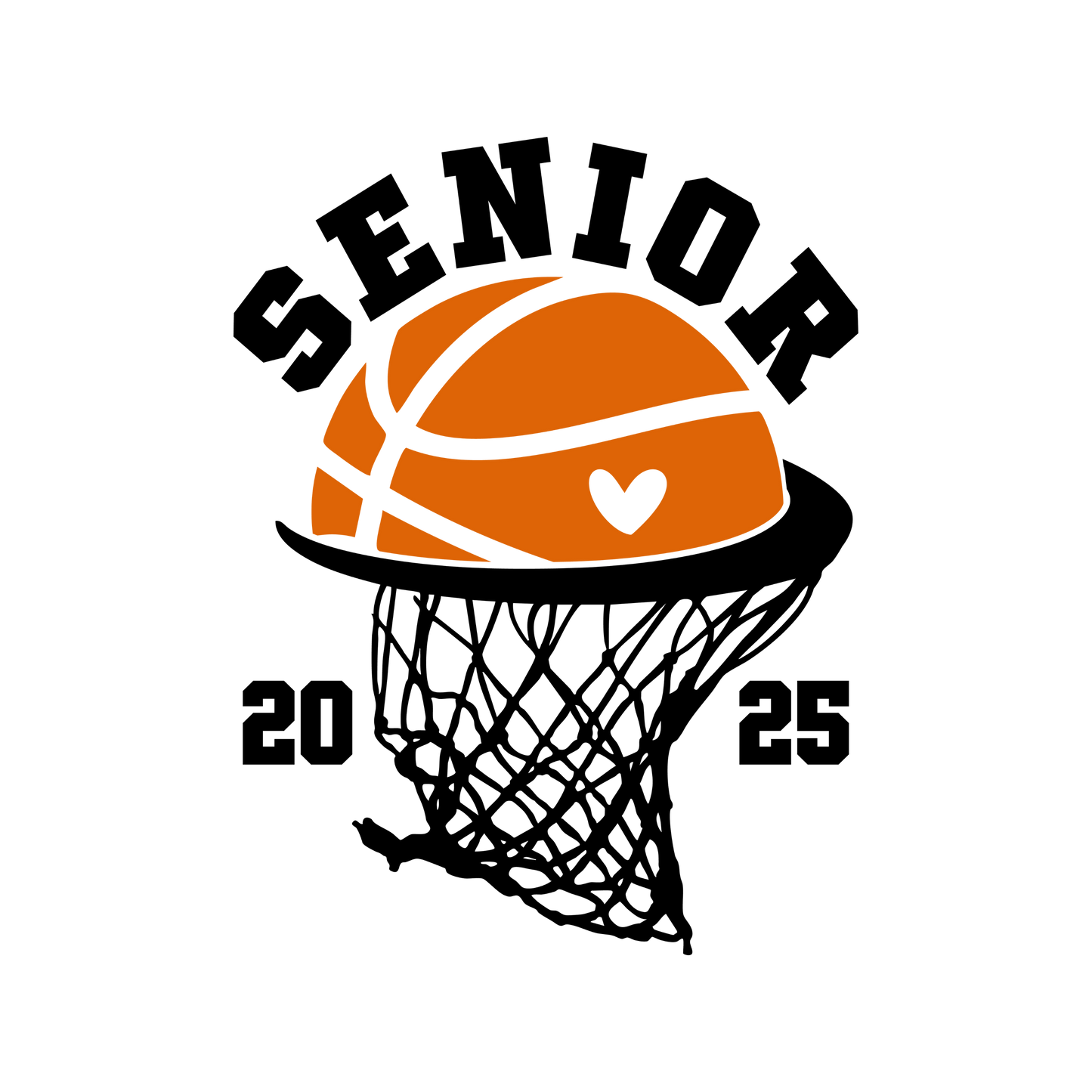 Senior 2025 Basketball png