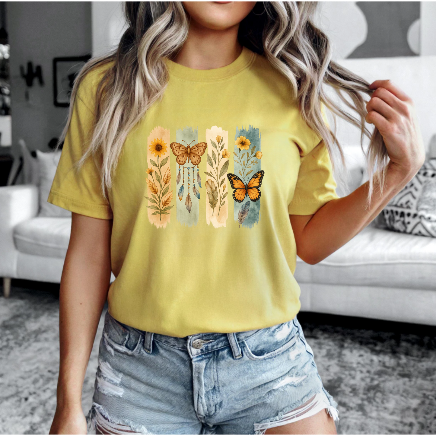 Butterfly Brush Strokes Tee