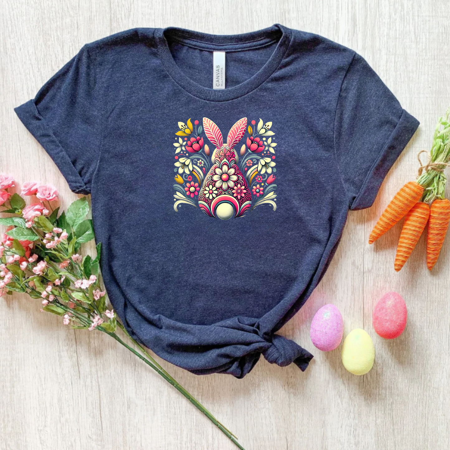 Floral Easter Bunny Tee