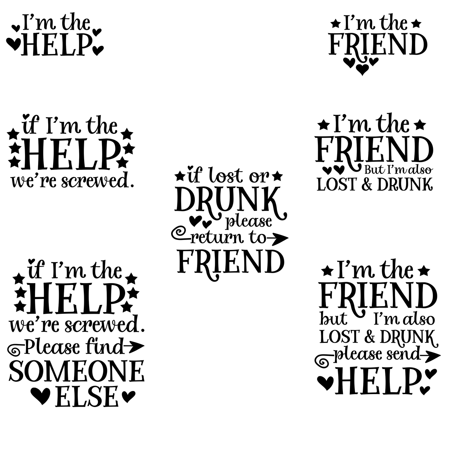 Funny Group shirts If Lost or Drunk Please Return to a friend