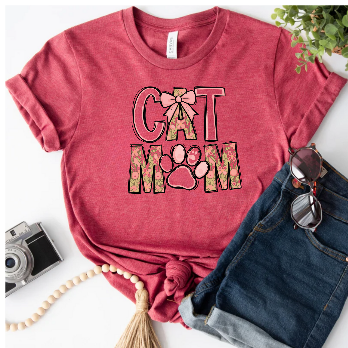 Cat Mom Tee - Unisex Jersey Short Sleeve Shirt