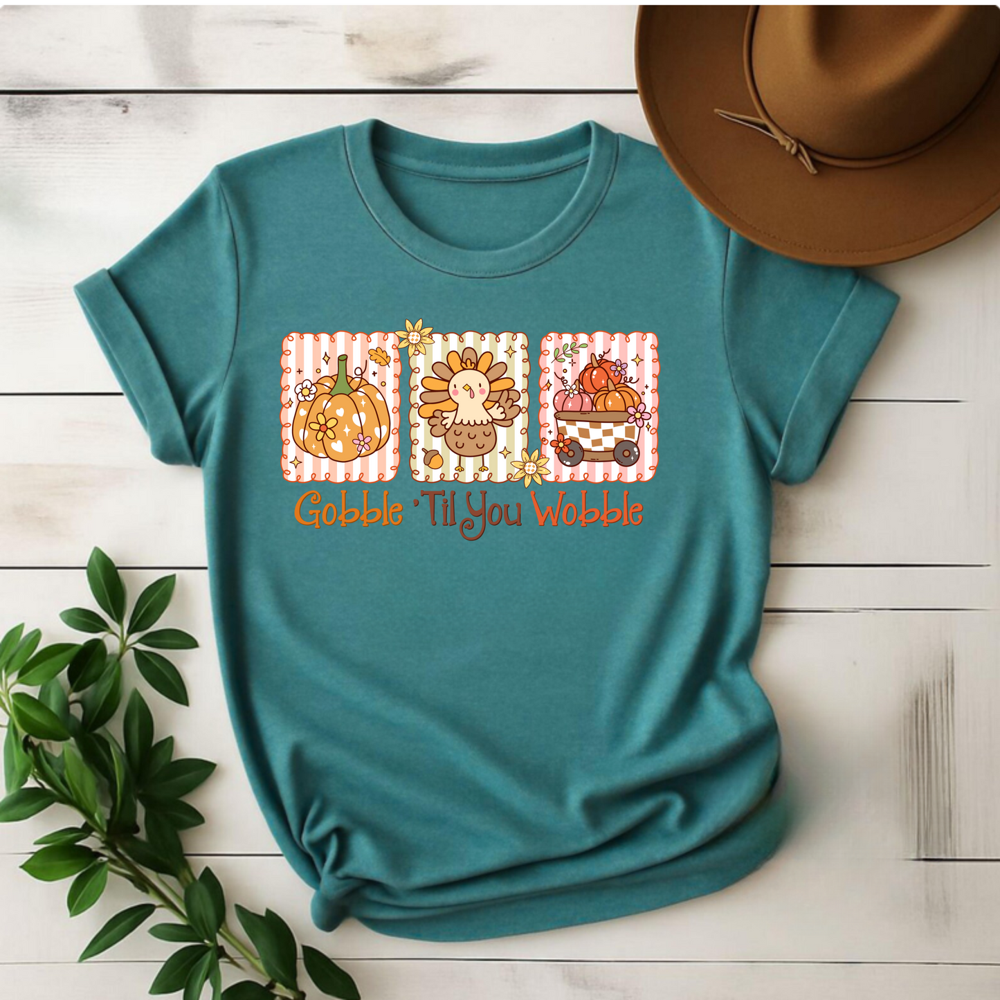Thanksgiving Unisex T-Shirt Gobble til you wobble