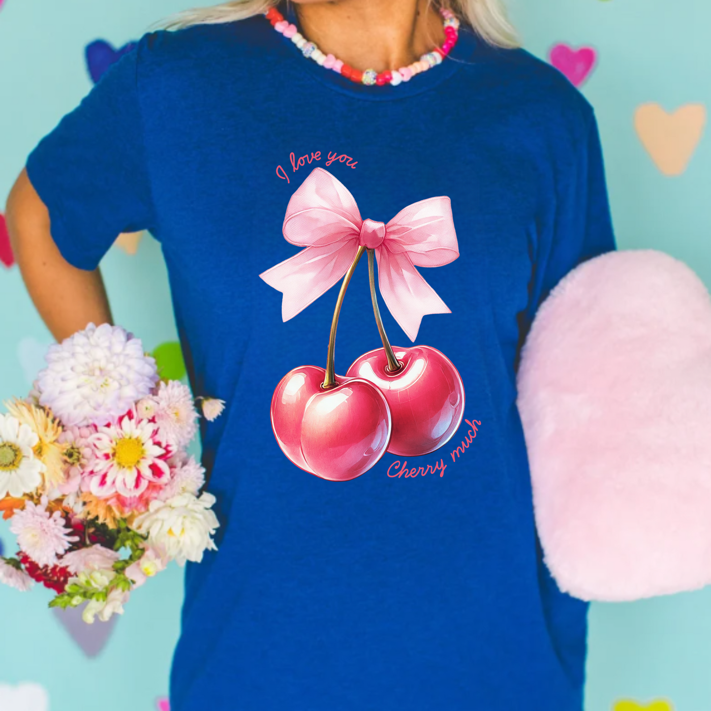 Valentines Day I love you cherry much Tee