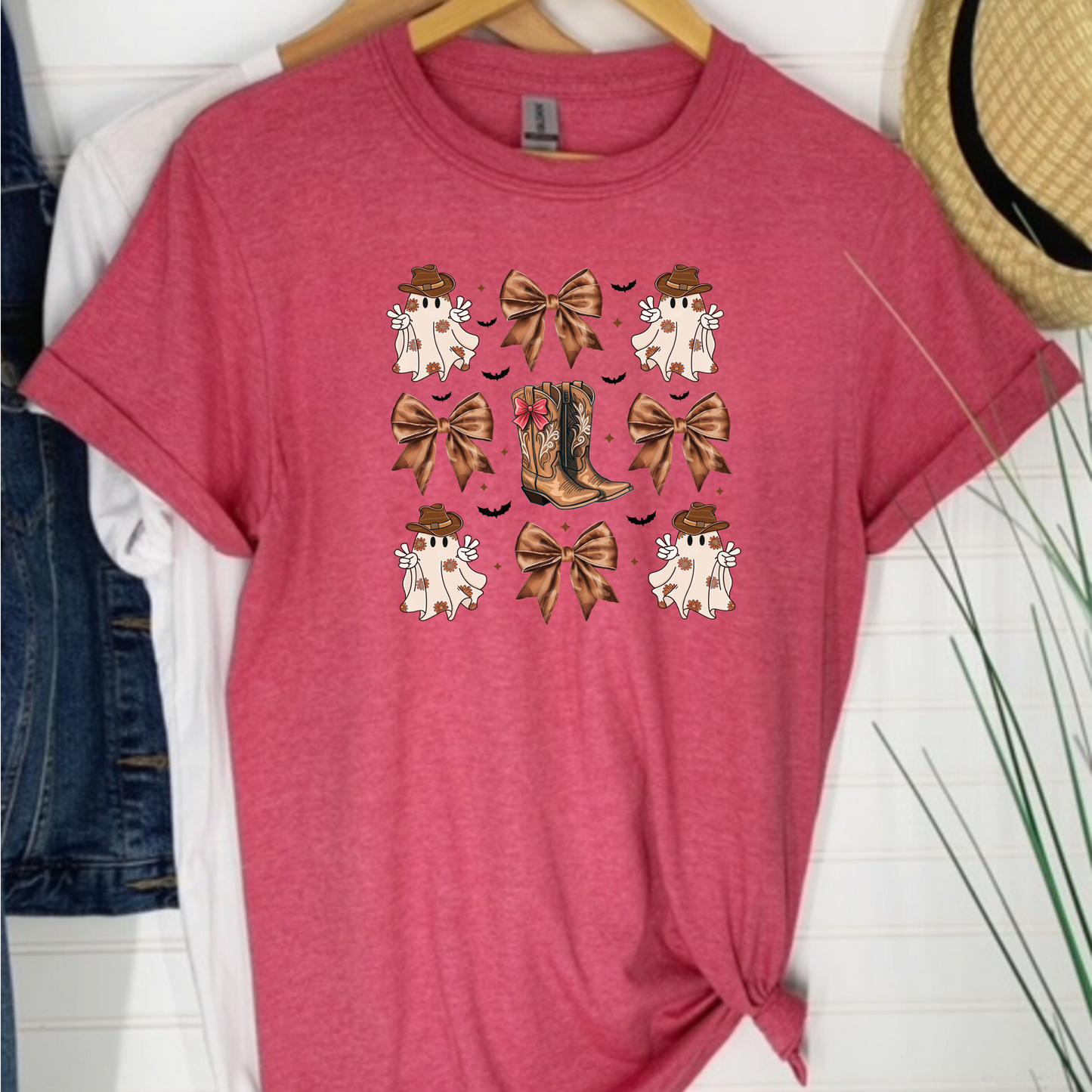 Western Ghosts and Boots Halloween T-Shirt