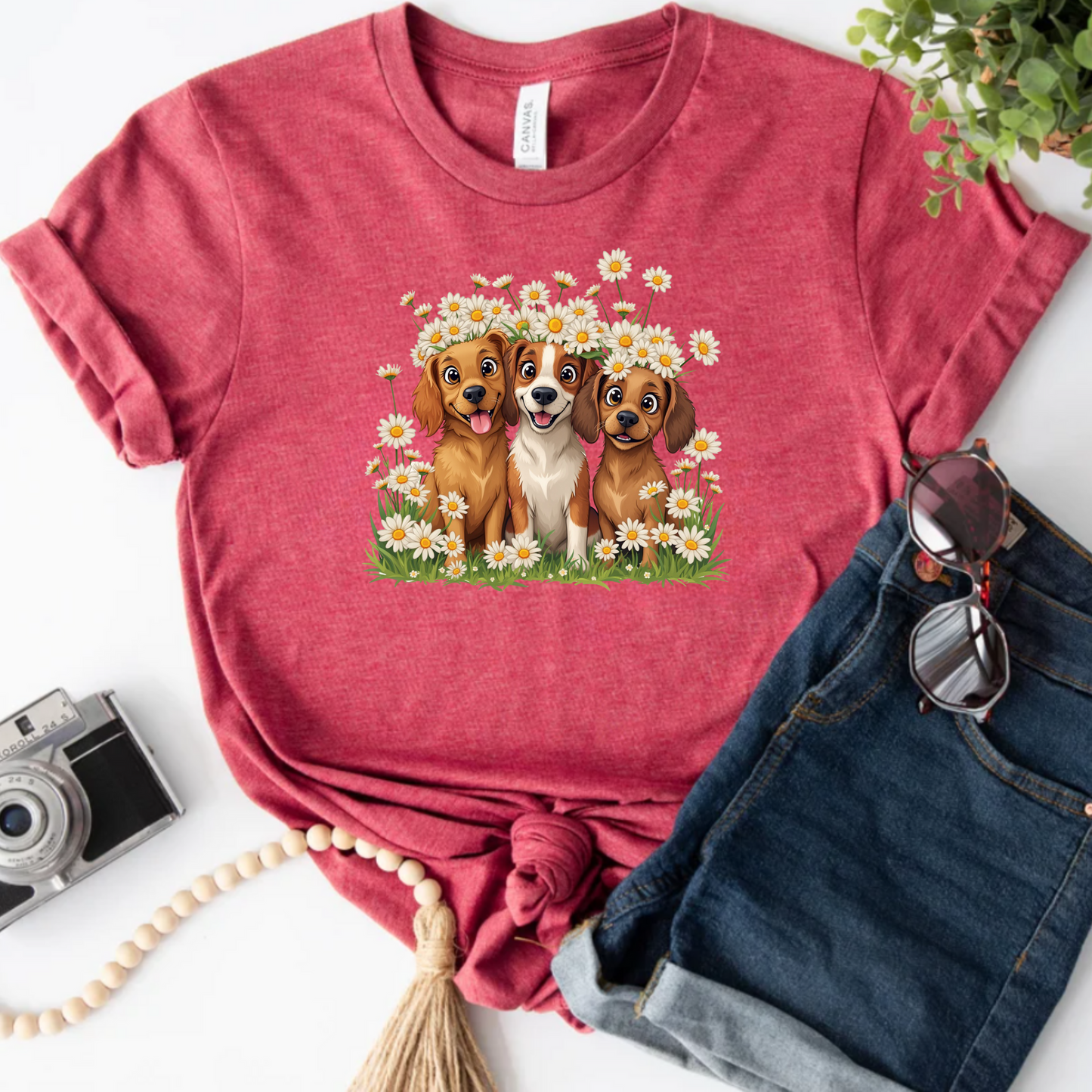 Dog Floral Tee