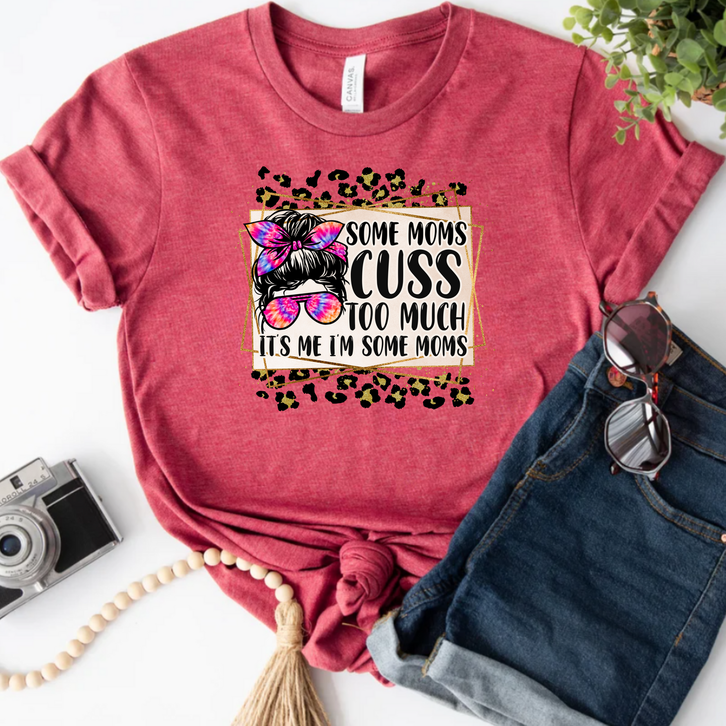 Funny Mom Unisex Tee - Some Moms Cuss Too Much