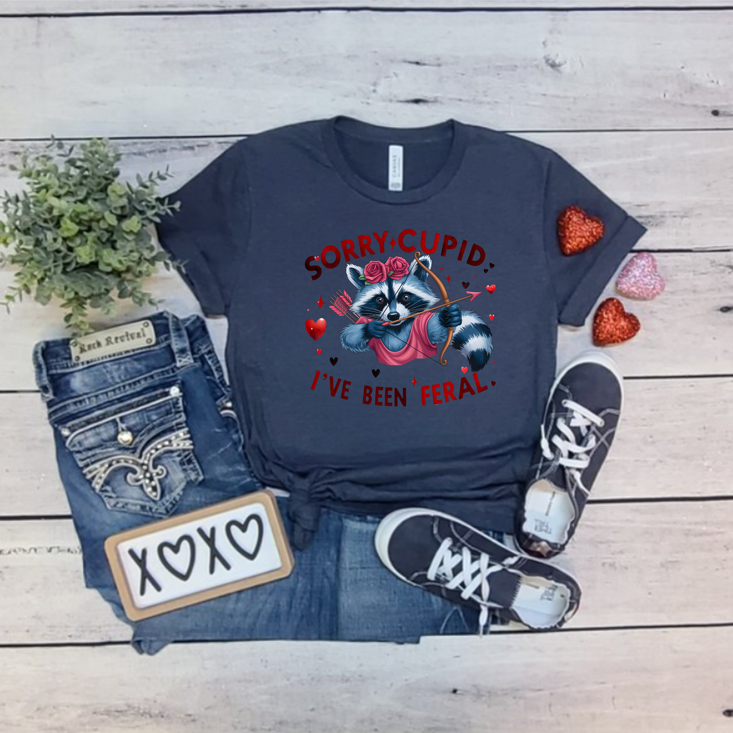 Sorry cupid I've been feral Valentine's Day Tee