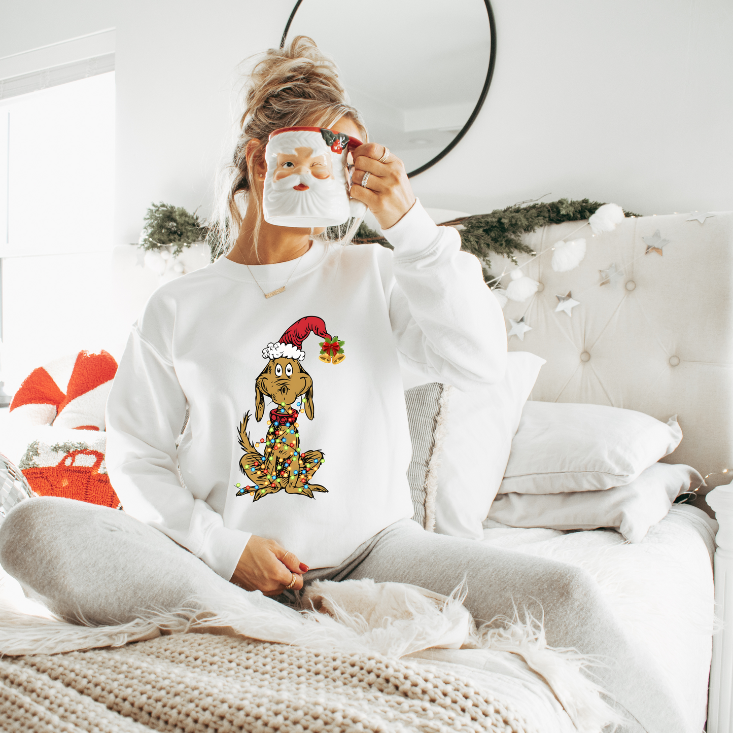 Christmas Cartoon Dog Sweatshirt