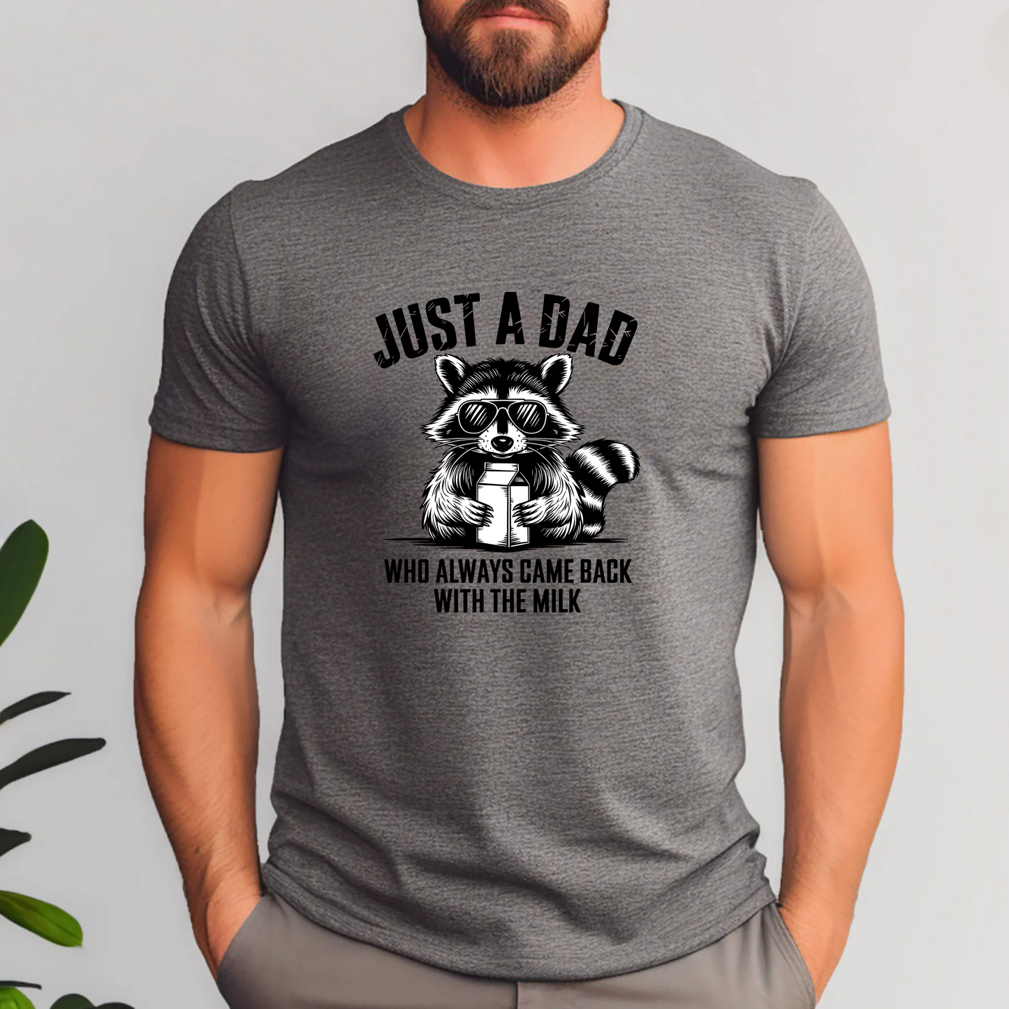 Just a dad who always come back with the milk T-Shirt