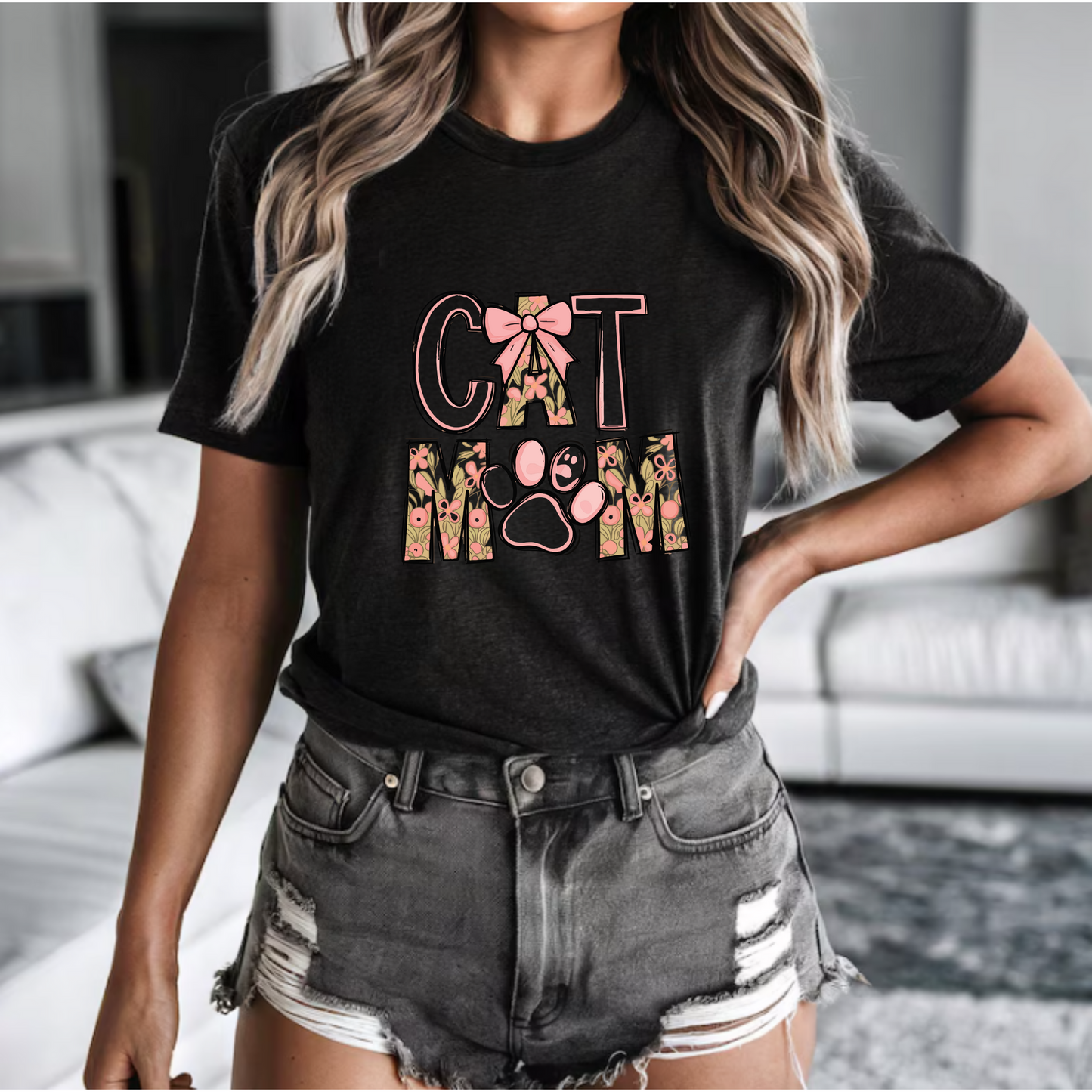 Cat Mom Tee - Unisex Jersey Short Sleeve Shirt